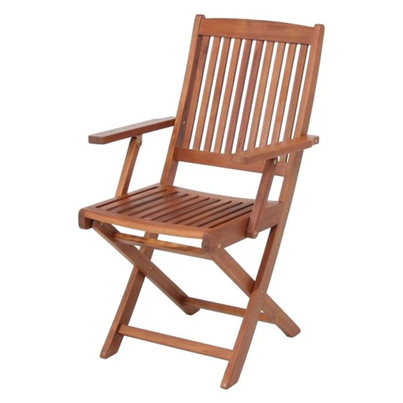 折りたたみ椅子 折り畳み椅子 幅54cm 2個セット 木製 肘付き フォールディングチェア ガーデンチェア 完成品 室外 屋外【代引不可】