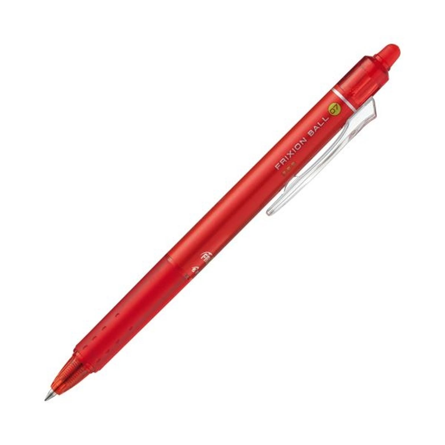 (まとめ) パイロット ゲルインキボールペンフリクションボールノック 0.7mm レッド LFBK-23F-R 1セット（10本） 【×10セット】