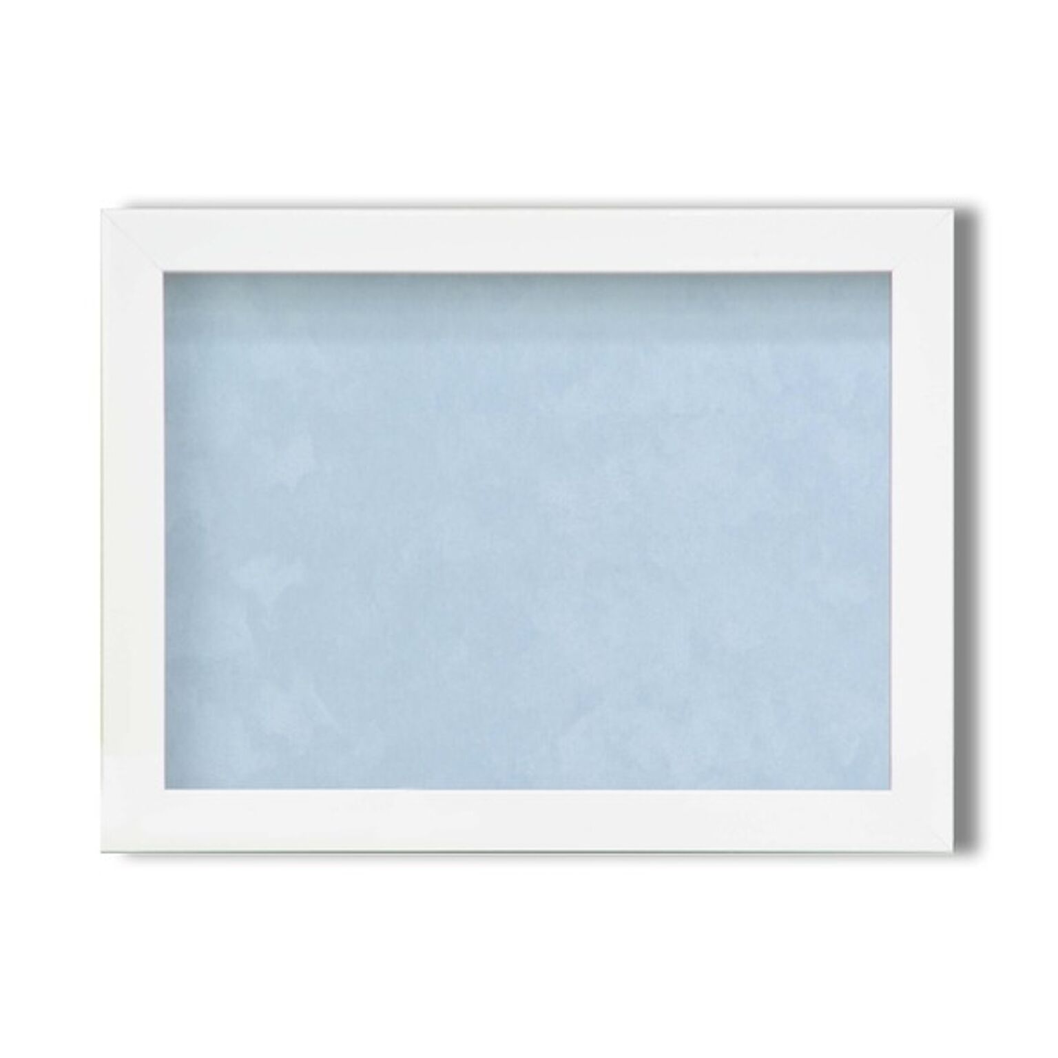 【ピンバッチ・缶バッチを飾れる額】壁掛け・スタンド付 紫外線やほこりや劣化から防ぐ B5(257×182mm) ブルー