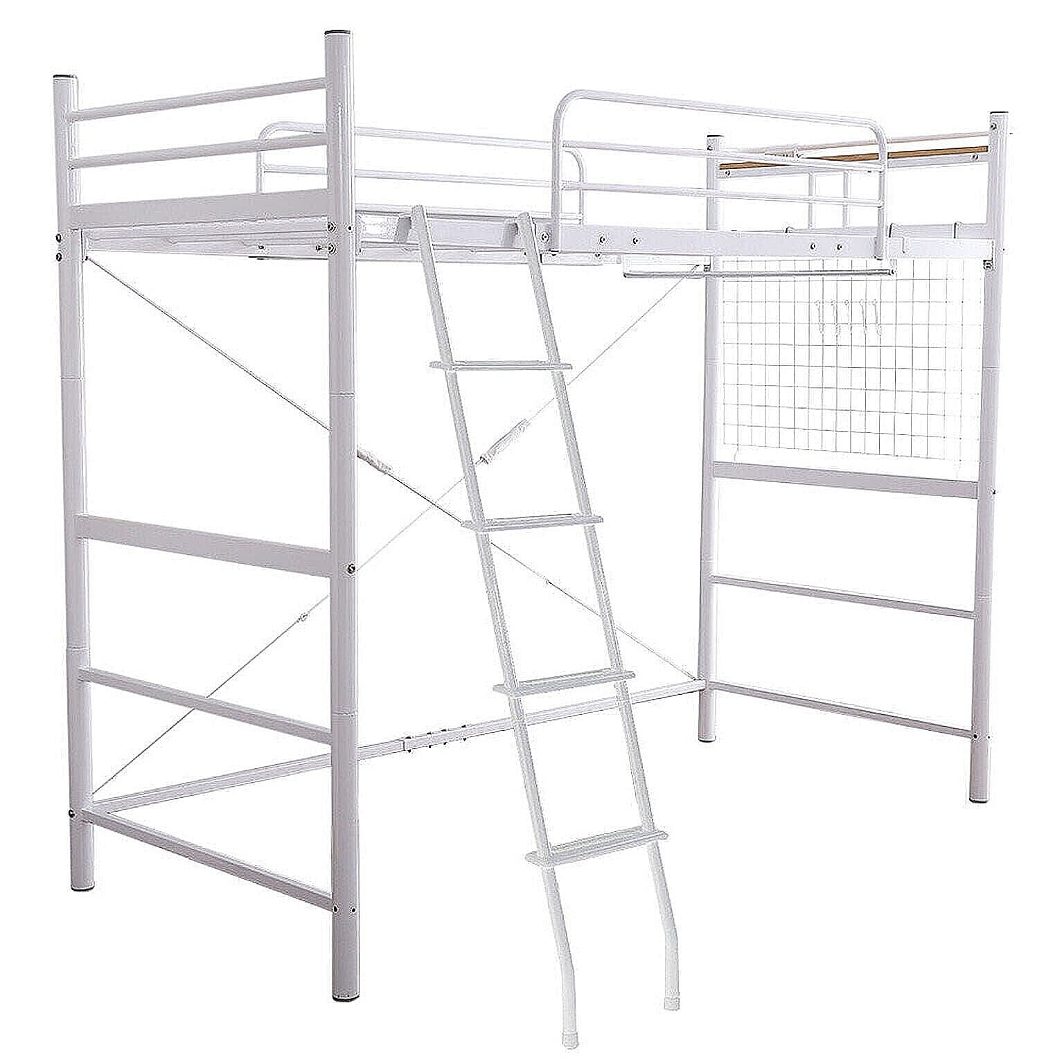 ホームテイスト PRADOプラード ロフトベッド 宮付き コンセント付き シルバー 通販 家具とインテリアの通販【RoomClip