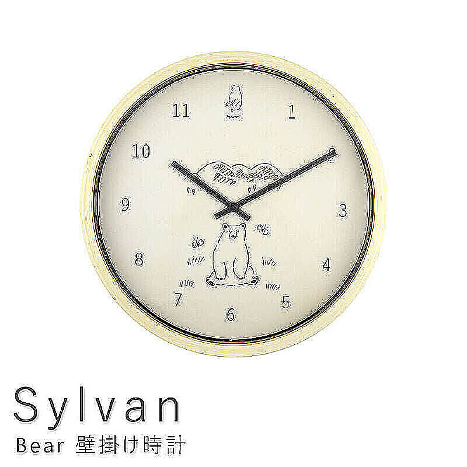Sylvan（シルヴァン） Bear 壁掛け時計 m11690