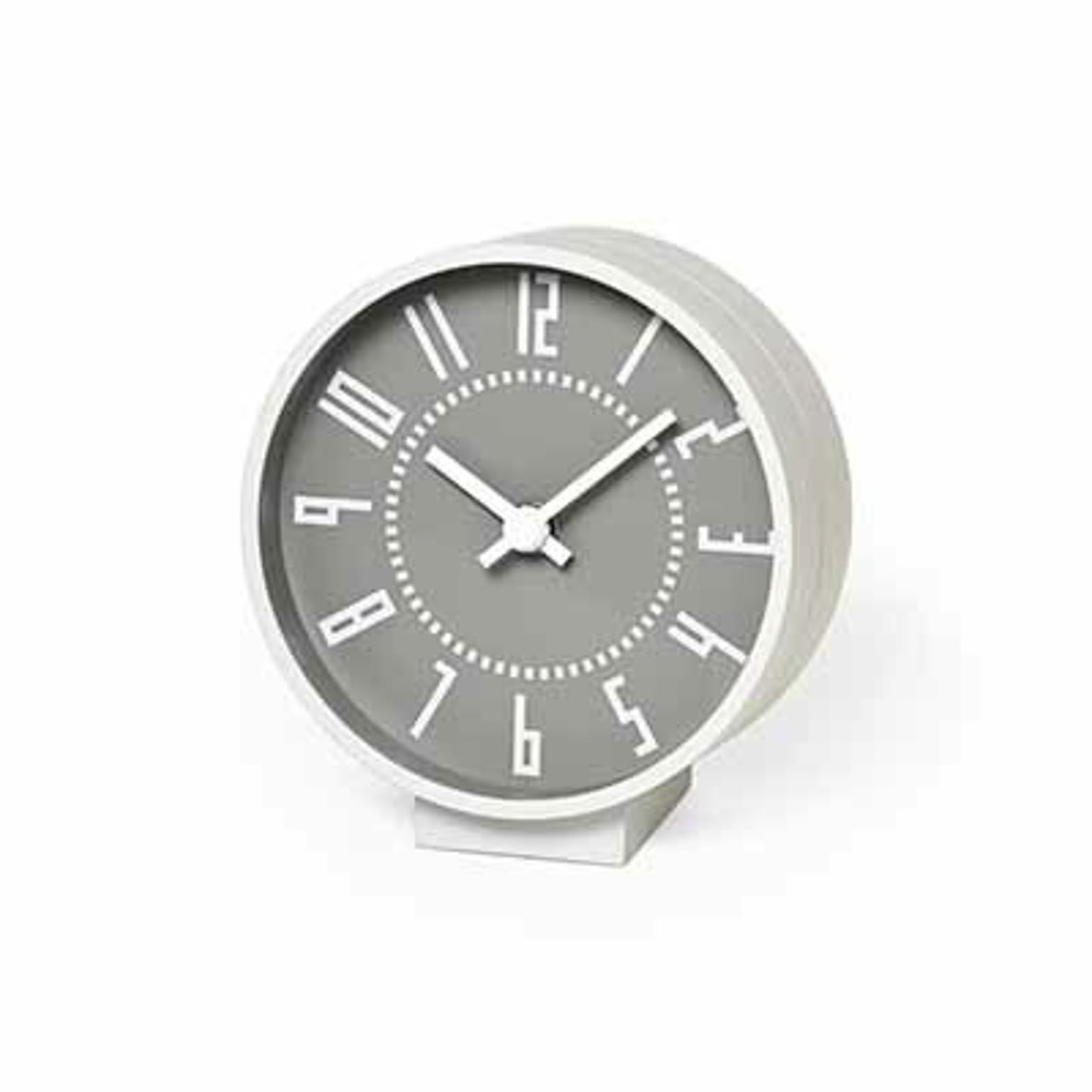 Lemnos レムノス eki clock エキクロック TIL19-08 置時計 スイープムーブメント テーブルクロック デスククロック