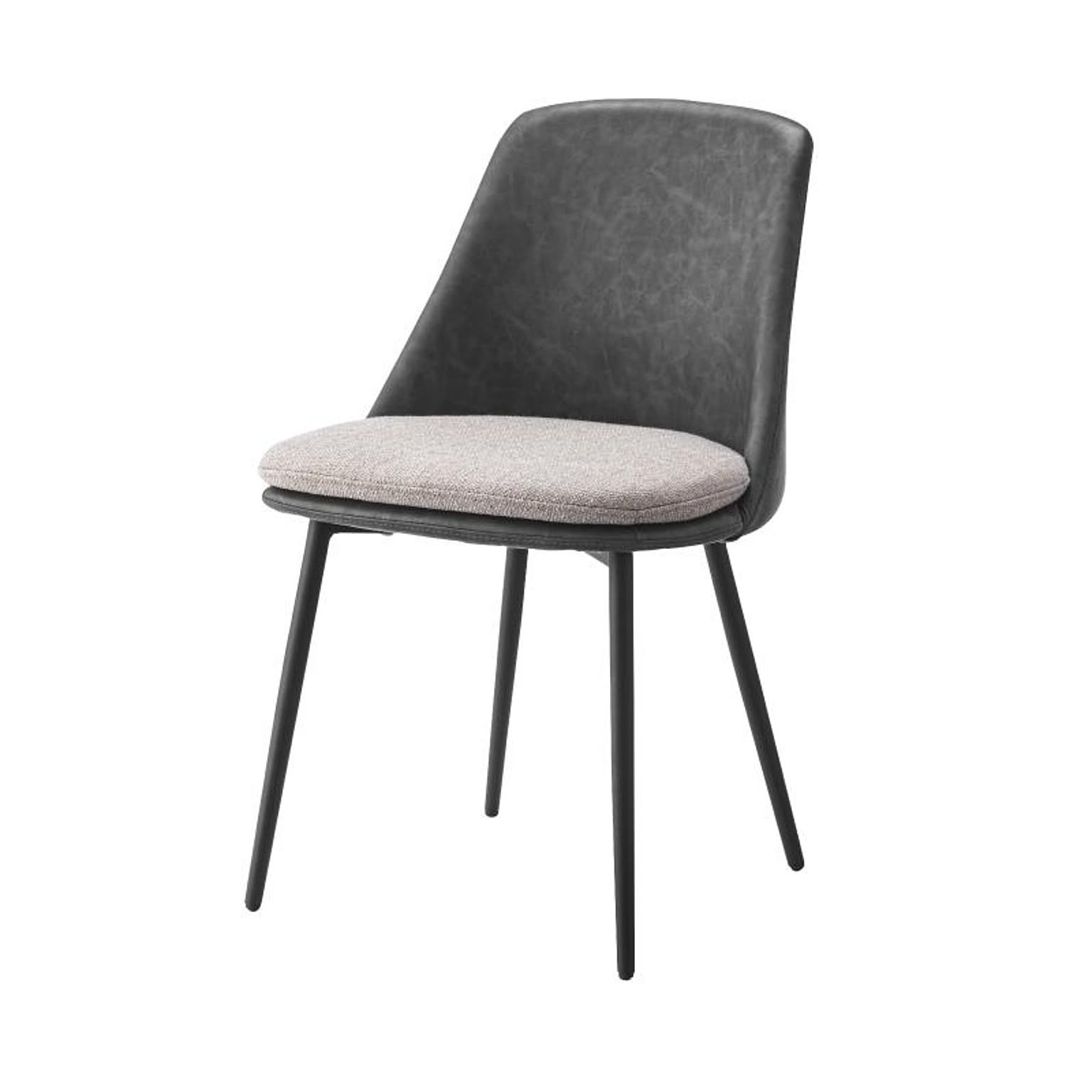 ダイニングチェア 椅子 おしゃれチェアー 食卓椅子 イス 低め レザー 背もたれ アイアン 北欧 いす シンプル PC-362