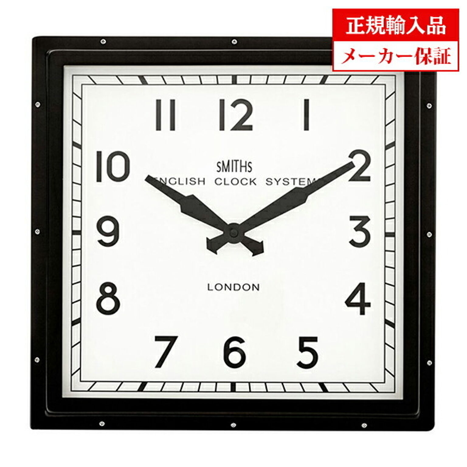 イギリス ロジャーラッセル 掛け時計 [SM/ENGLISH/BLACK] ROGER LASCELLES スミスデザイン 正規輸入品