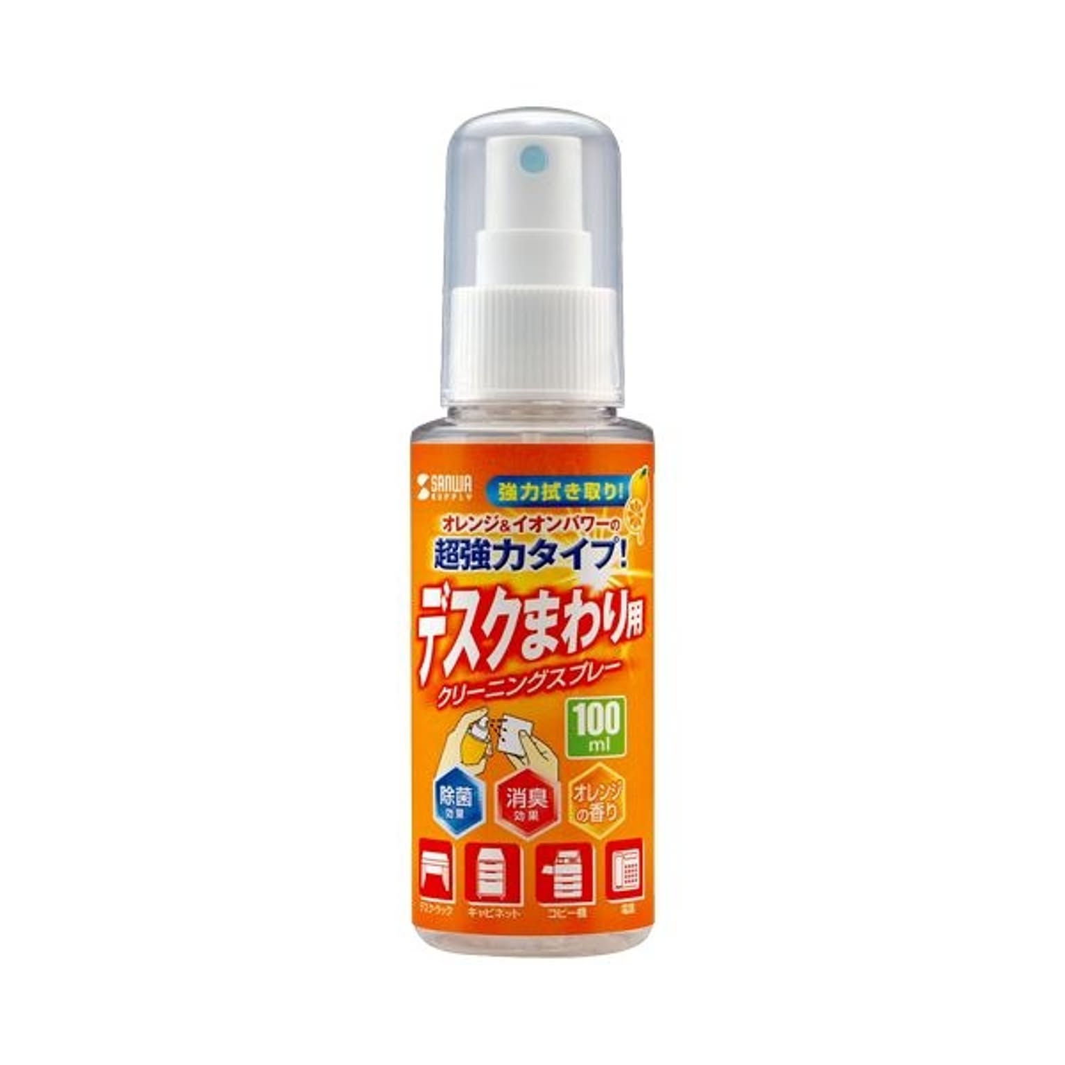 （まとめ） サンワサプライ クリーニングスプレー デスクまわり用超強力タイプ 100ml CD-SP6 1個 【×10セット】