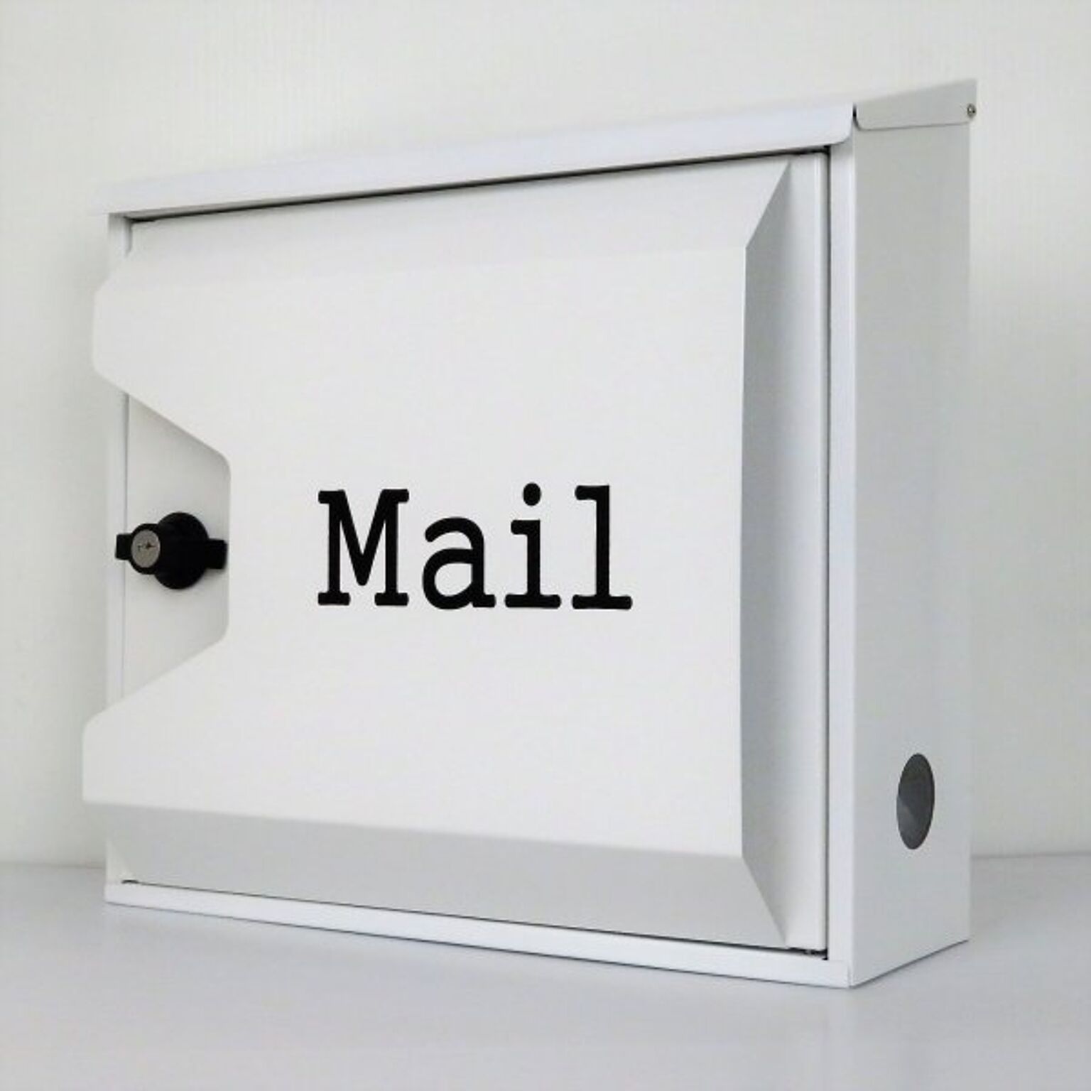 郵便ポスト 郵便受け 錆びにくい メールボックス壁掛けシルバーホワイト色 ステンレスポスト(white)