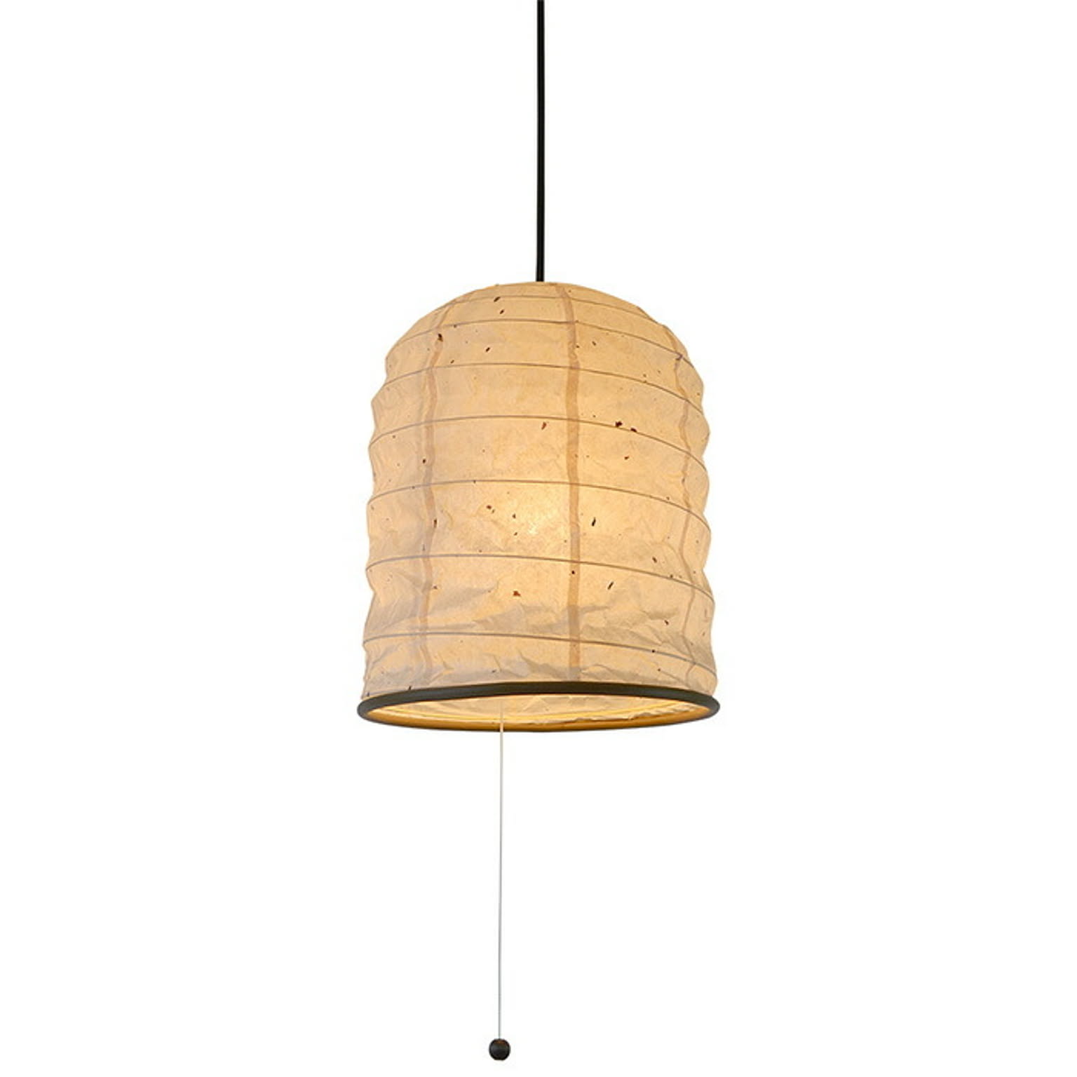 1灯 和紙 ペンダントライト yama 粕紙 電球付属なし シェードサイズ 幅250x奥行250x高さ300mm 彩光デザイン