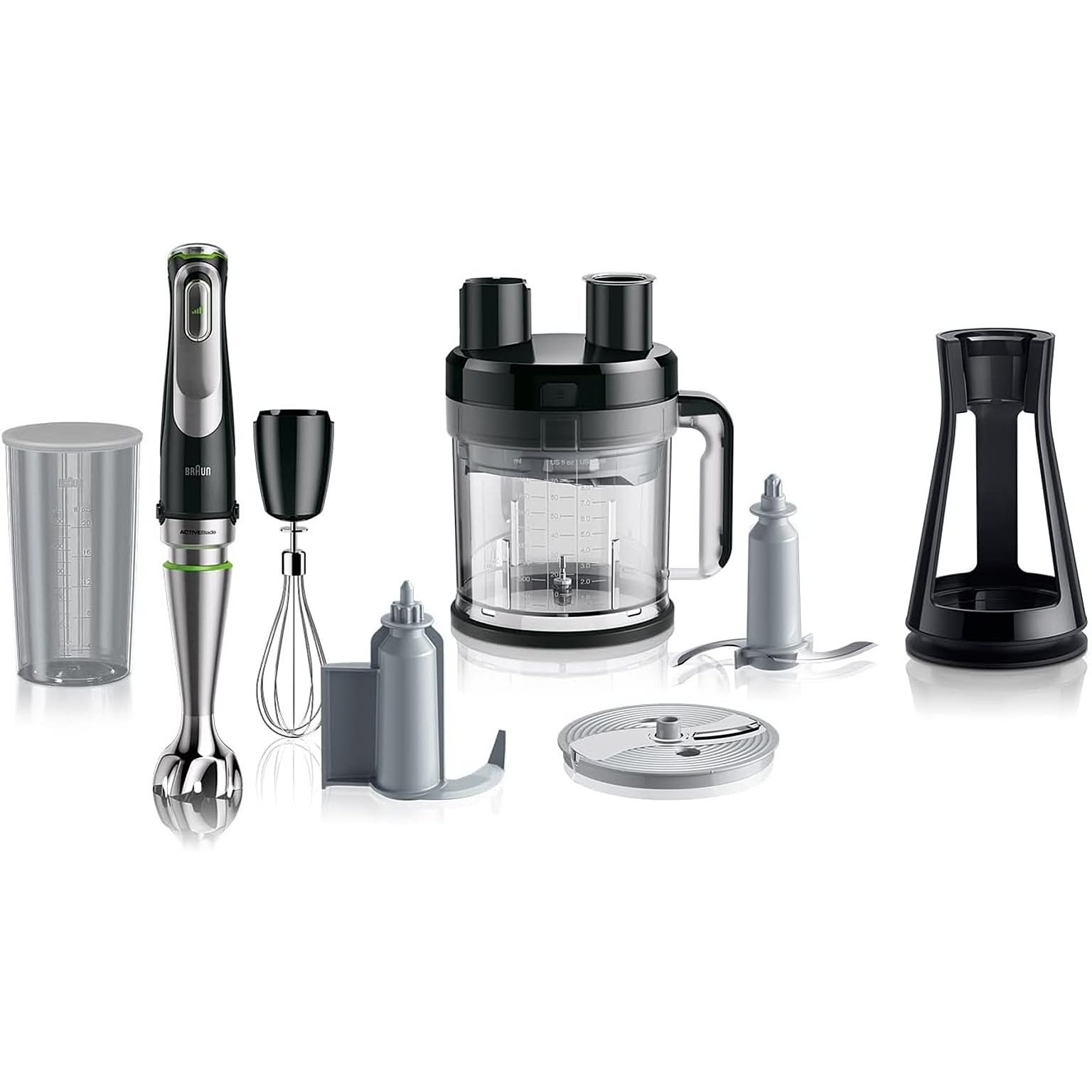 ブラウン マルチクイック9 ハンドブレンダー [1台8役 つぶす・混ぜる・泡立てる・刻む・スライス・せん切り・こねる・さいの目切り アクティブブレードテクノロジー搭載 離乳食作り フードプロセッサー]