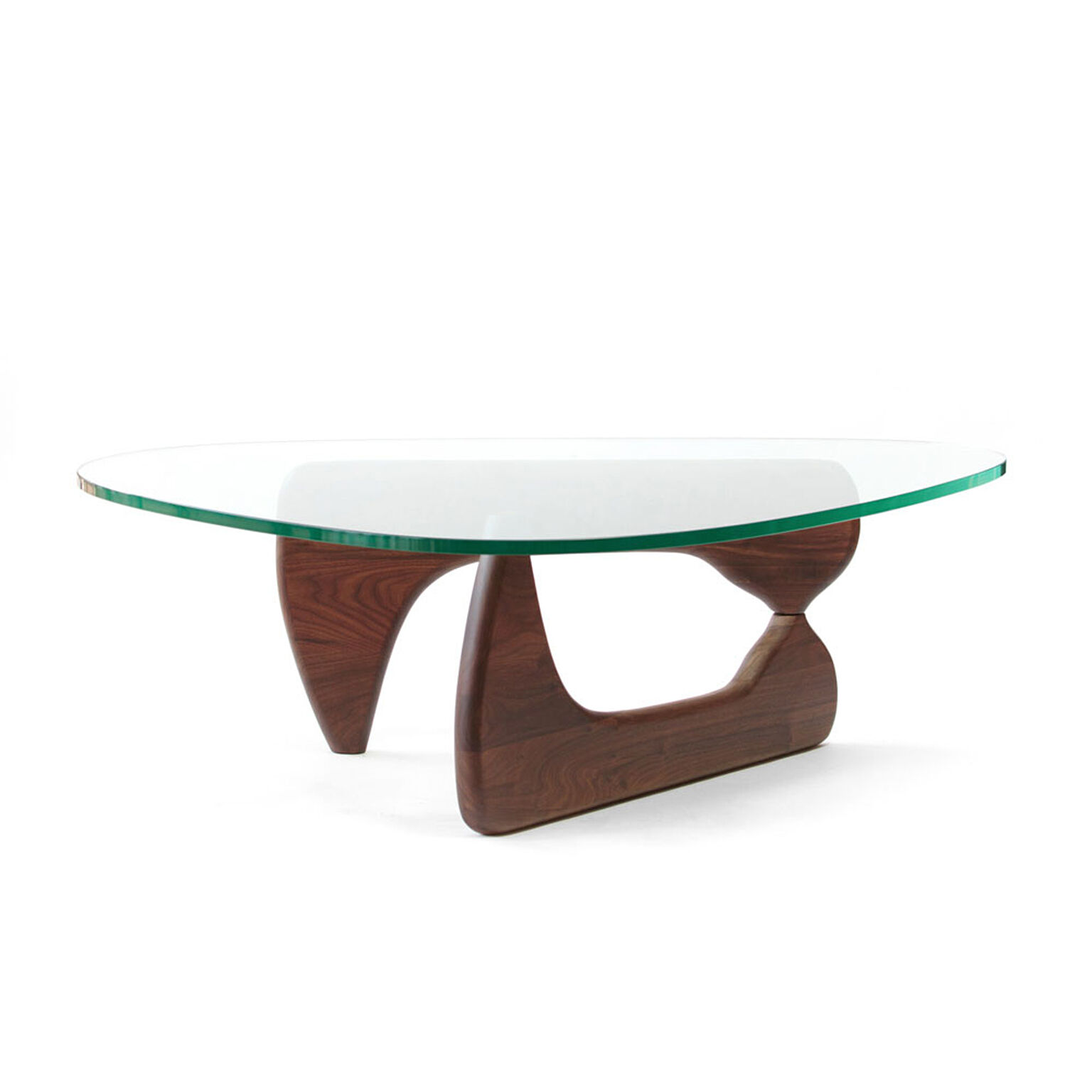 ノグチコーヒーテーブル　ウオールナット材　ローテーブル　センターテーブル　ガラステーブル