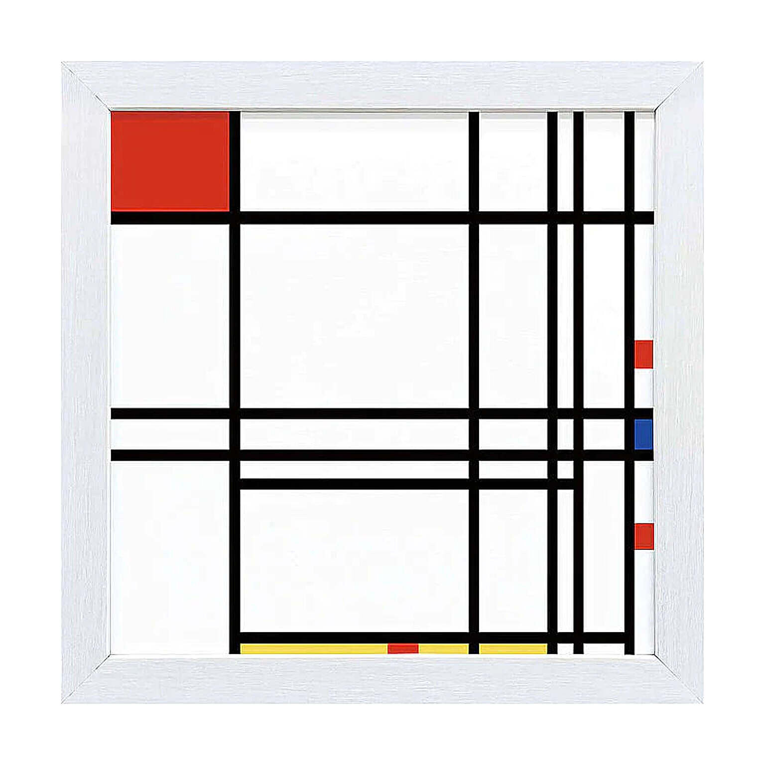 Piet Mondrian（ピエト モンドリアン）  抽象化 アートポスター（フレーム付き） m11652