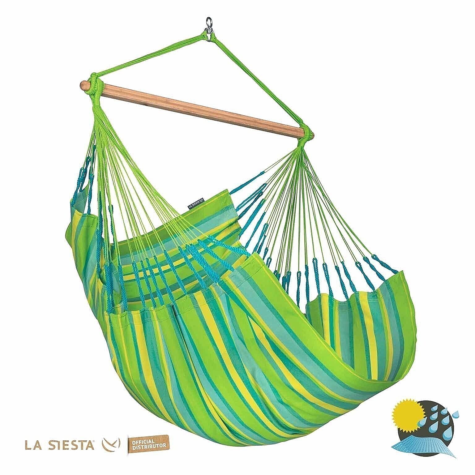 LA SIESTA（ラ シエスタ）トラベルハンモック　グリーン 部屋のテイストに合わせて選ぶ ! ドイツのハンモックブランドLA SIESTA