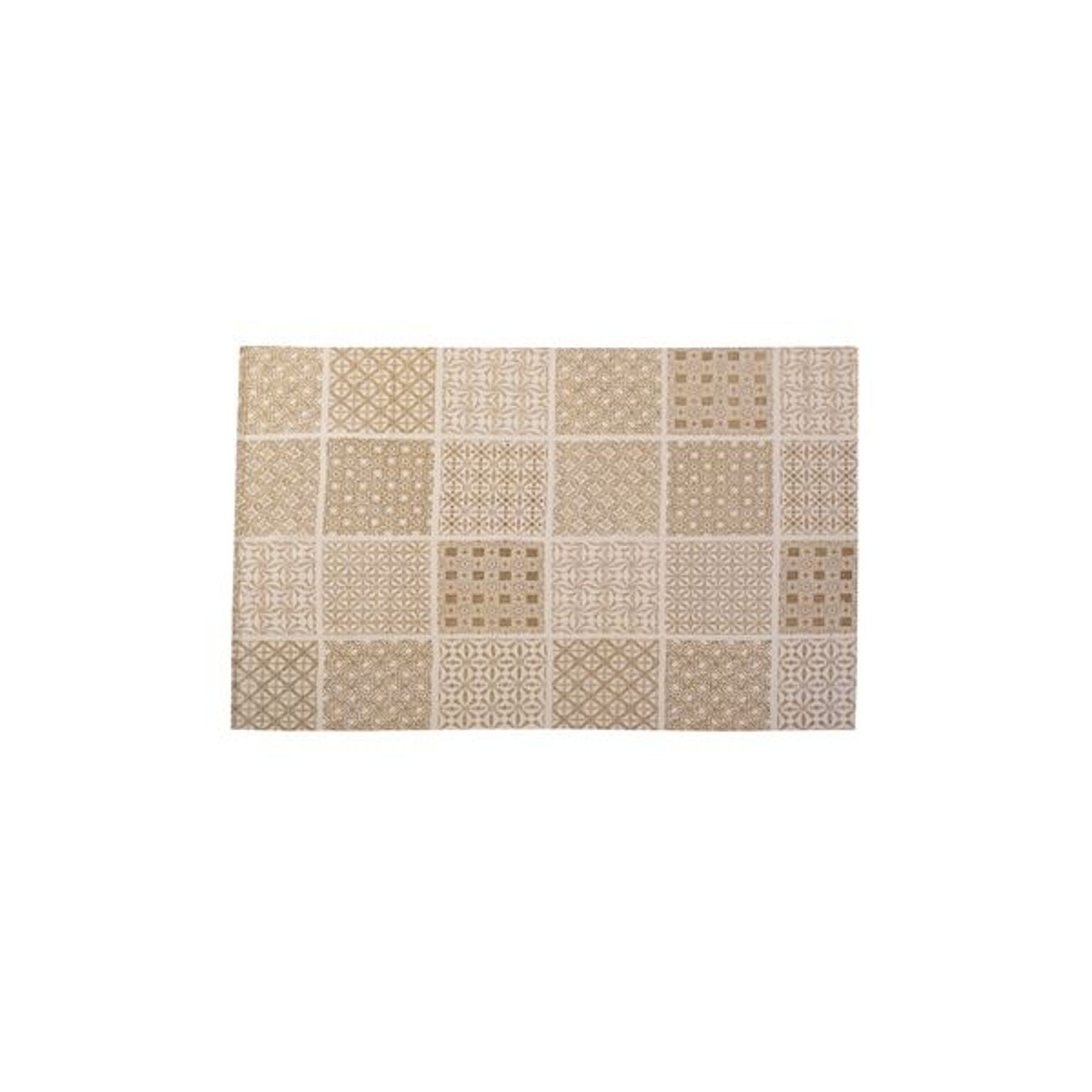 ラグマット 絨毯 130×190cm ベージュ TTR-146BE 長方形 インド製 コットン 綿 リビング ダイニング ベッドルーム 寝室 居間