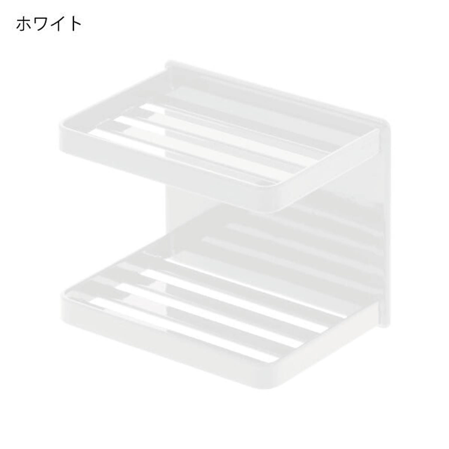山崎実業 マグネットバスルームソープトレー 2段 タワー tower