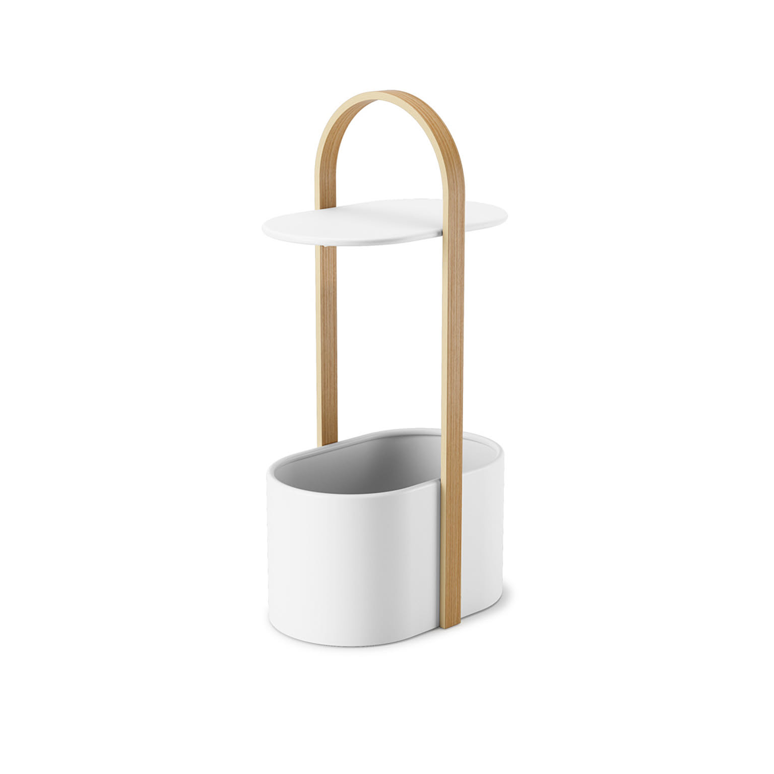Umbra アンブラ Bellwood Storage Table ハブ ストレージテーブル / サイドテーブル ベッドサイド 収納付き ケーブルガイド ハンドル