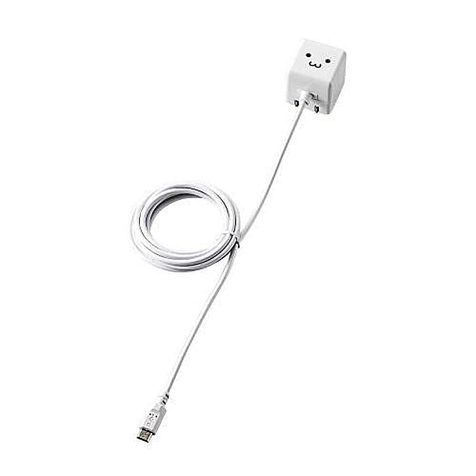 エレコム ケーブル一体型スマホ用AC充電器(長寿命・1A) MPA-ACMAC155WF 管理No. 4953103281288