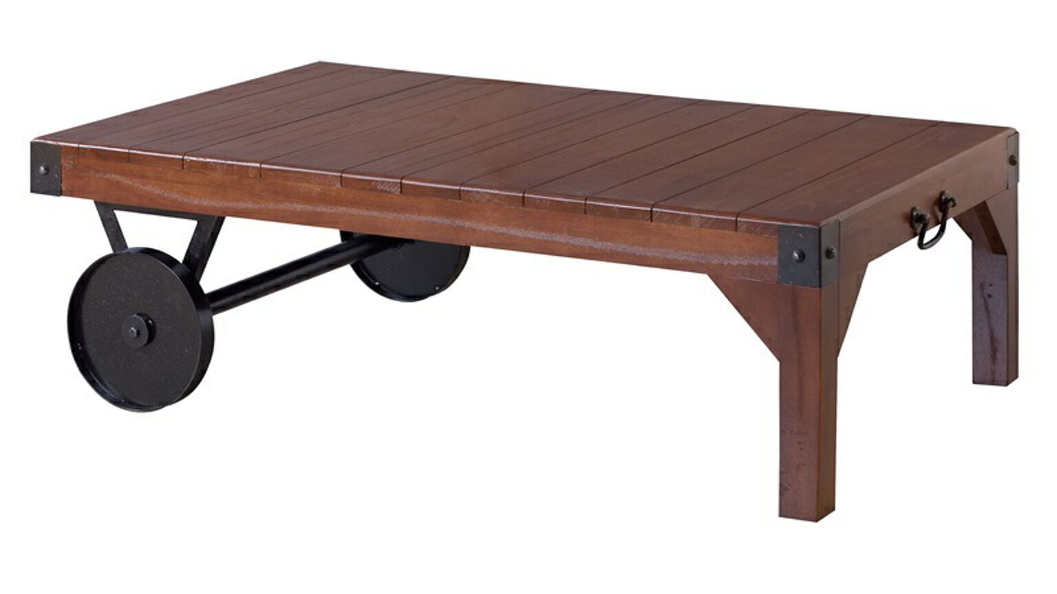 トロリー テーブル W106×D66×H33 ブラウン