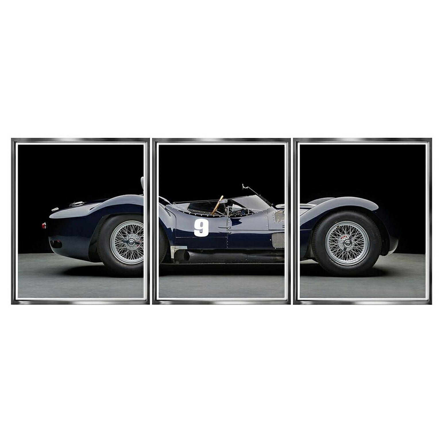 【正規輸入品】ブルックペース Brookpace Fine Arts ピクチャーアート トリプティクコレクション Maserati Birdcage マセラティ・バードゲージ TT8 英国製