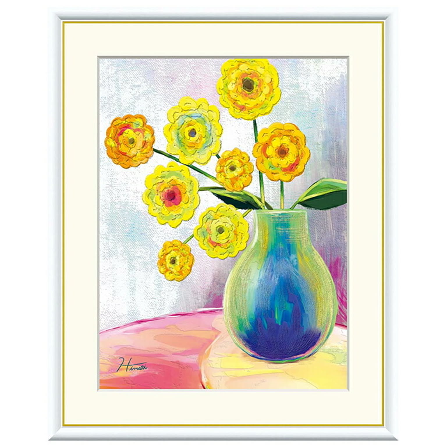 額絵 ダリアの花瓶 中野ひまり 52x42cm 三幸 - 通販 | 家具と