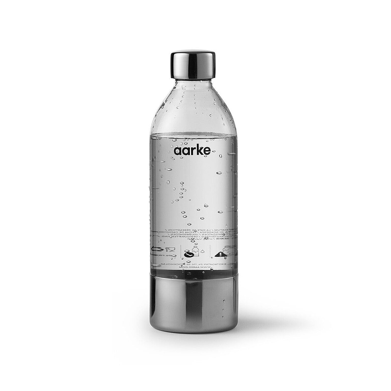 AARKE Carbonator 本体専用ペットボトル クリア／スチールシルバー 最大容量800ml