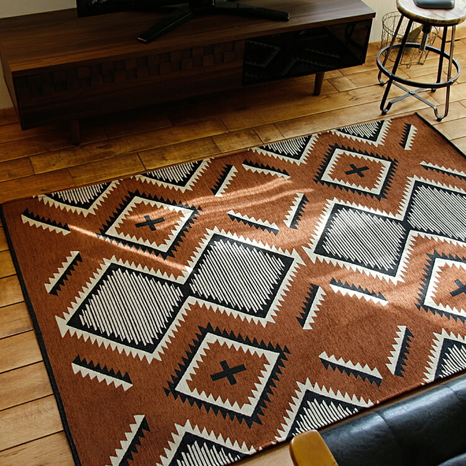 ラグマット　NATIVE RUG BURGUNDER