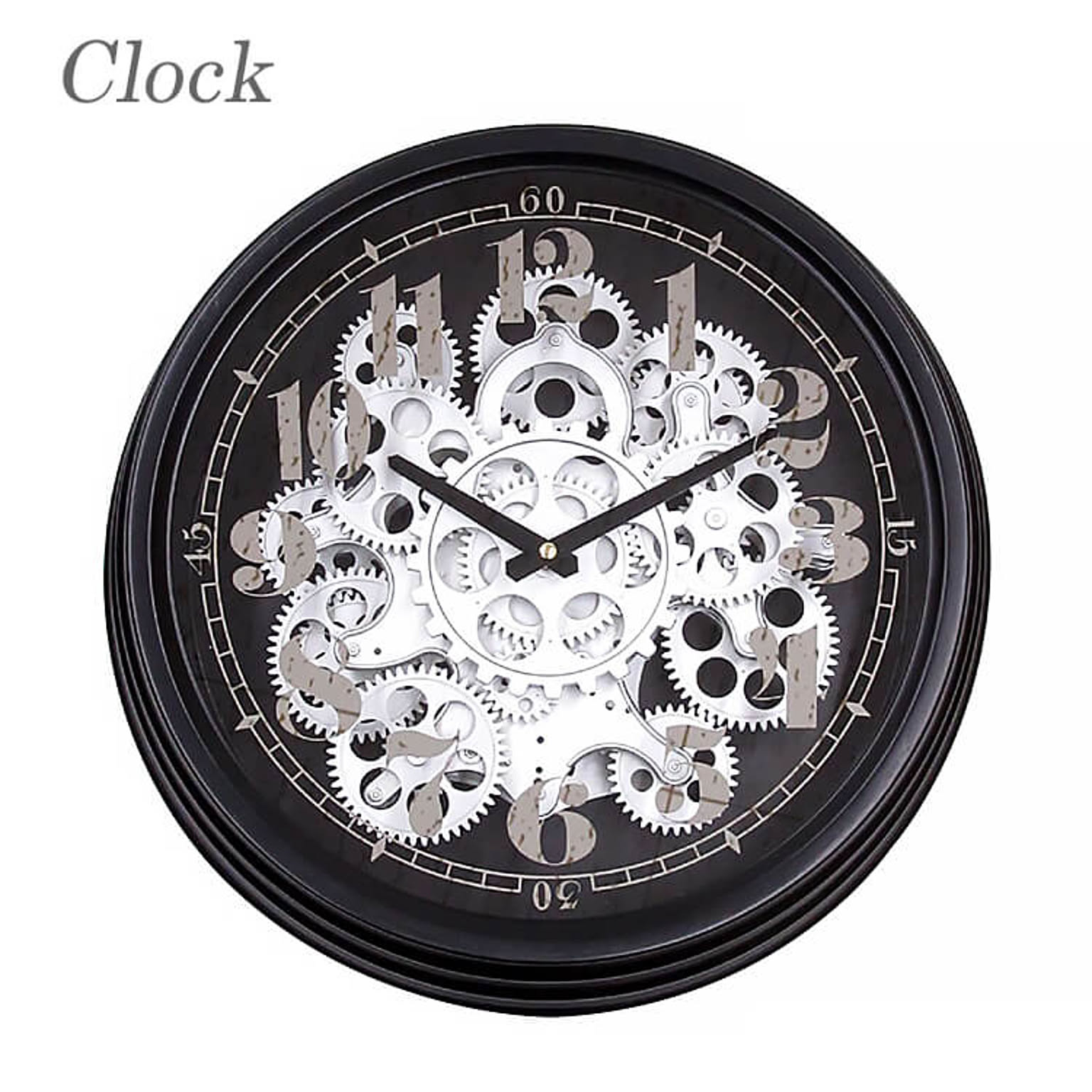 時計 壁掛け時計 おしゃれ 掛け時計 clock 歯車 gearclock クラシック インダストリアル アンティーク 50307 東洋石創 