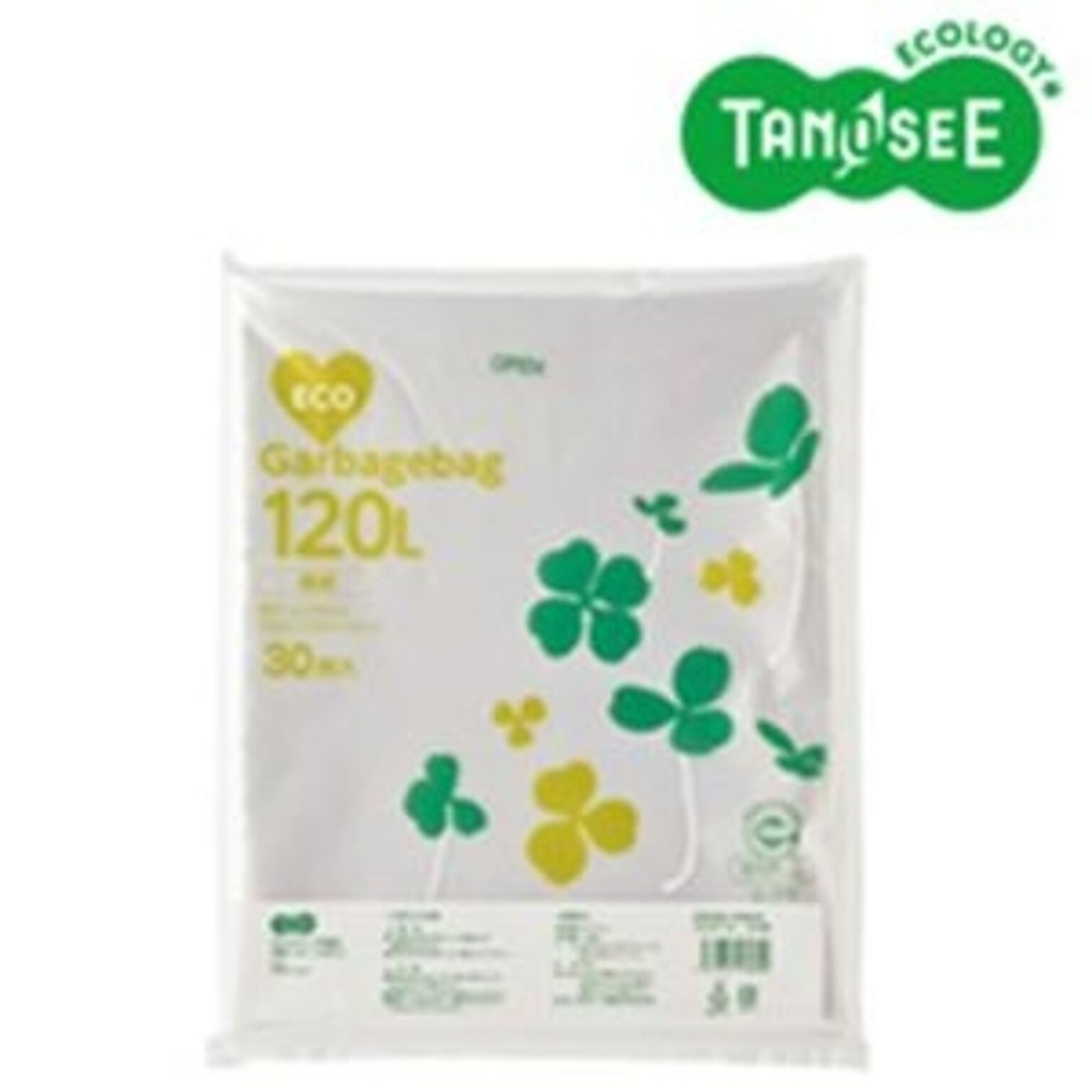 （まとめ）TANOSEE ポリエチレン収集袋 透明 120L 30枚入×6パック