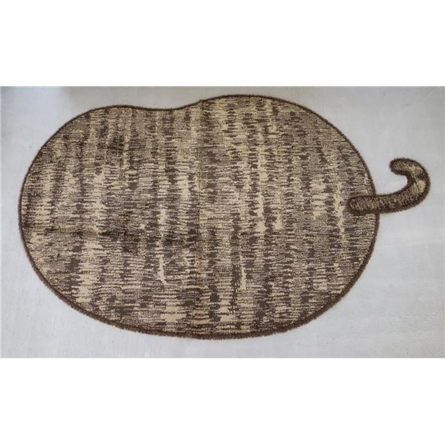 ペット消臭 ラグマット/絨毯 トラマル 約130×185cm ブラウン ペットプロテクト ナイロン100％ スミノエ 〔リビング〕