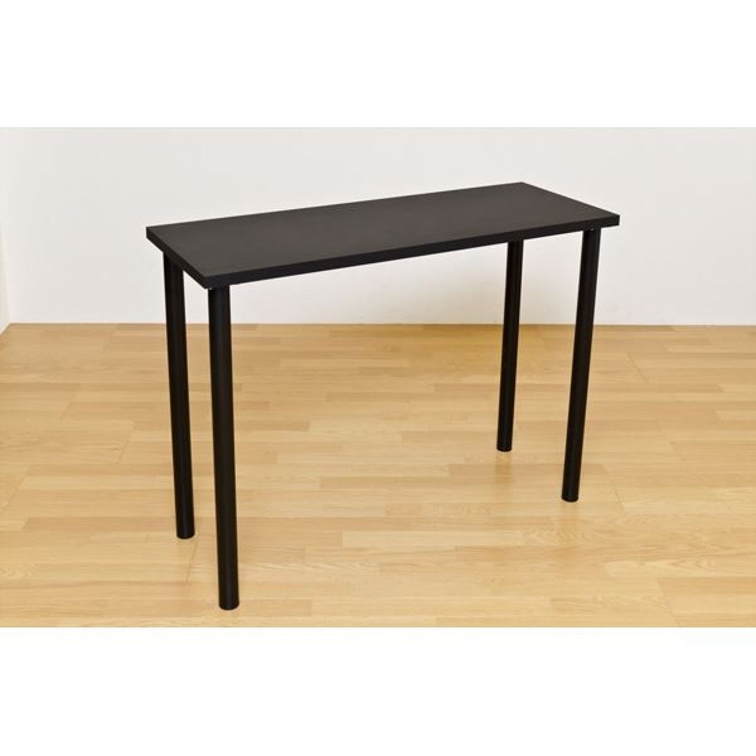 フリーバーテーブル/ハイテーブル 120cm×45cm ブラック(黒) 天板厚約3cm