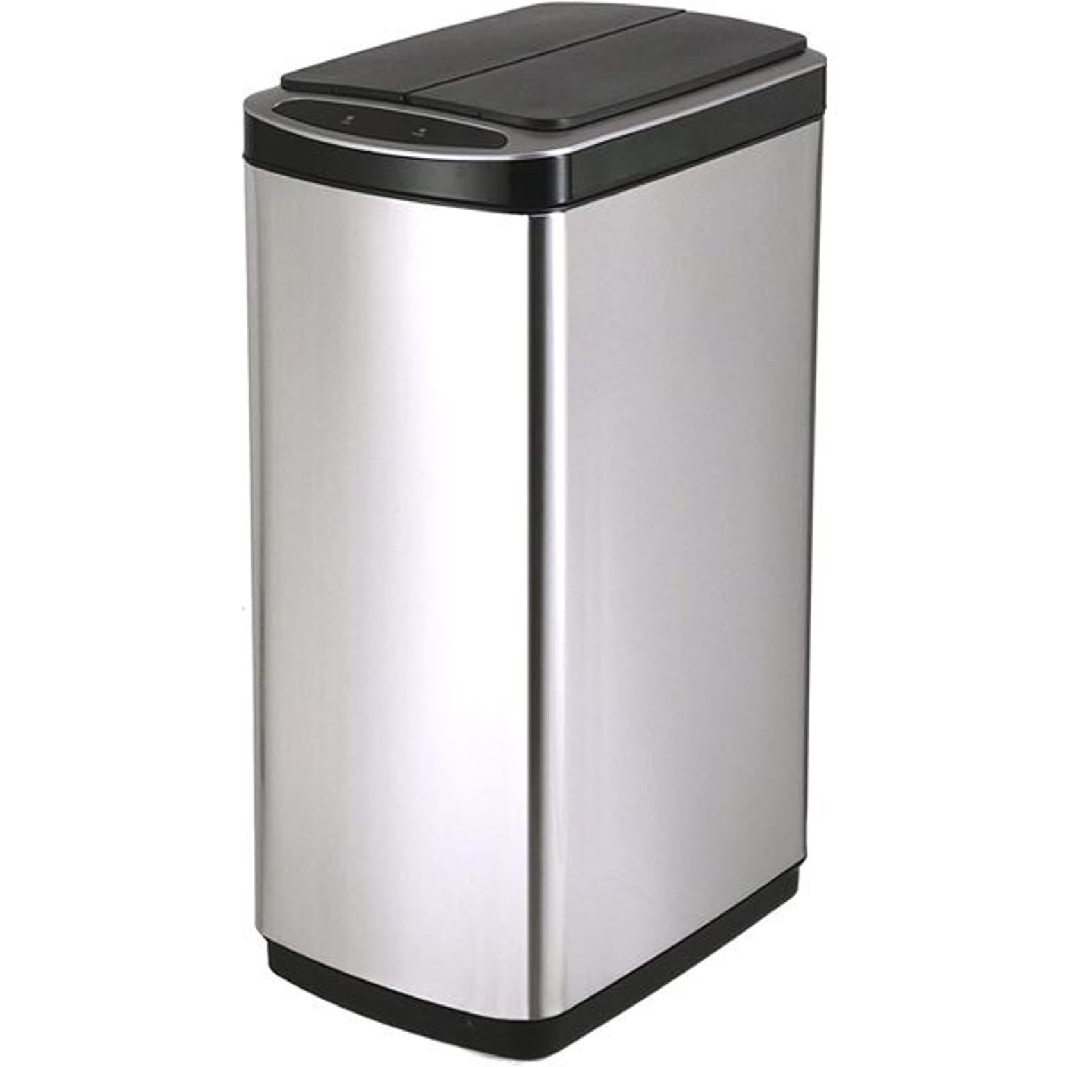 ダストボックス ゴミ箱 50L シルバー 自動開閉 センサー ふた付 スリム ステンレス お手入れ簡単 人感センサー 完成品 キッチン