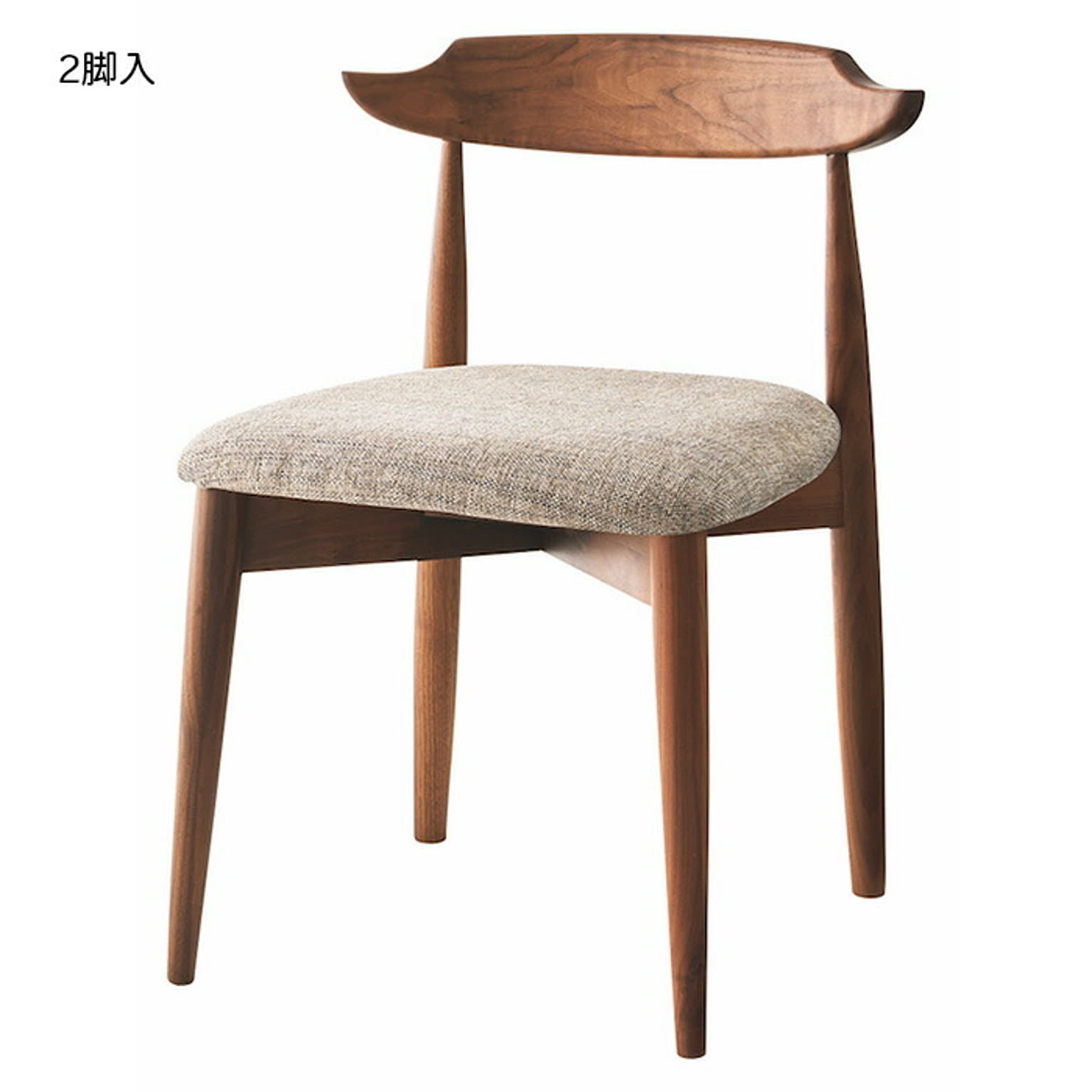 チェア 同色2脚入 DC-114W 幅510x奥行470x高さ700mm 桜屋工業