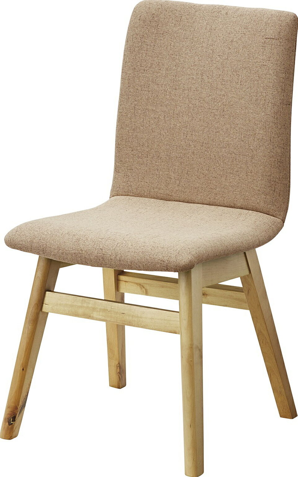 ダイニングチェア W45×D53×H81×SH43 ベージュ チェア ダイニングチェア ファブリックチェア 木製 食堂椅子 布地 おしゃれ ナチュラル 北欧 シンプル かわいい 完成品 食卓用椅子