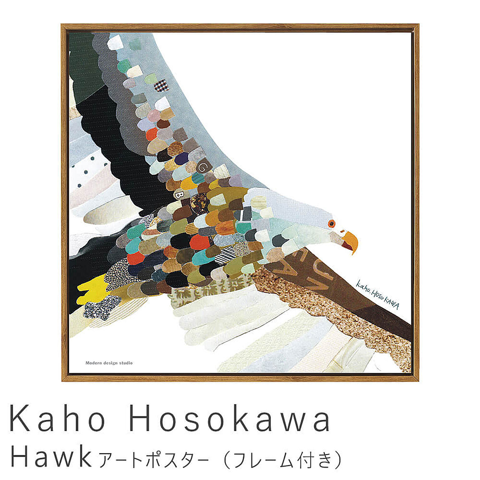 Kaho Hosokawa（細川 華歩） Hawk アートポスター（フレーム付き） m11941