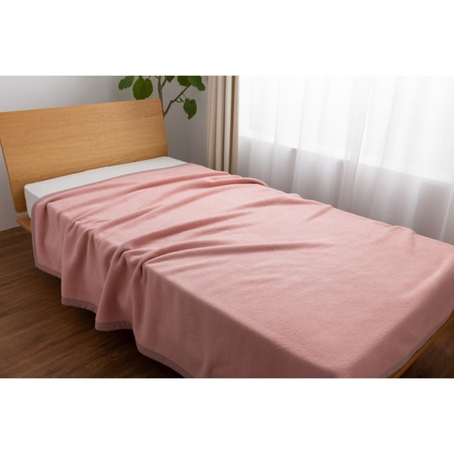シルク100％ 毛布/寝具 【シングル ピンク】 約140×200cm 日本製 吸湿性抜群 NIKKE×Niceday 〔ベッドルーム〕
