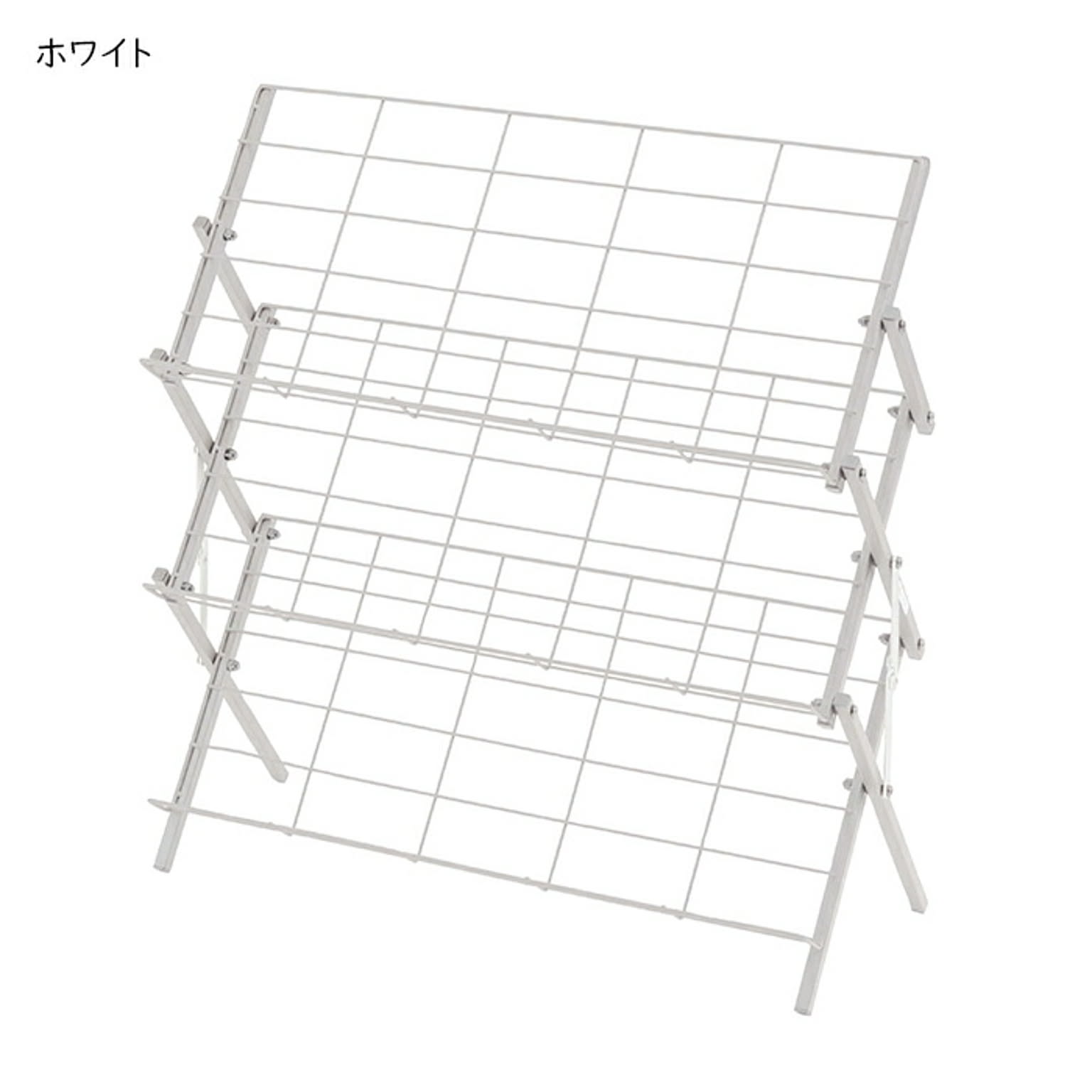 ラック 完成品 折りたたみ式 フォールディング シューズラック MIP-68 幅70x奥行27x高さ70cm 東谷