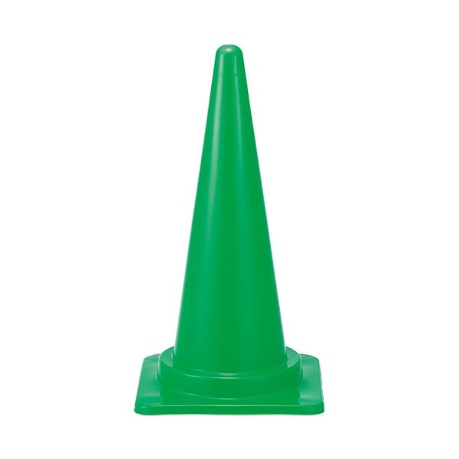 （まとめ） スマートバリュー 三角コーン 緑 N163J-G×10セット