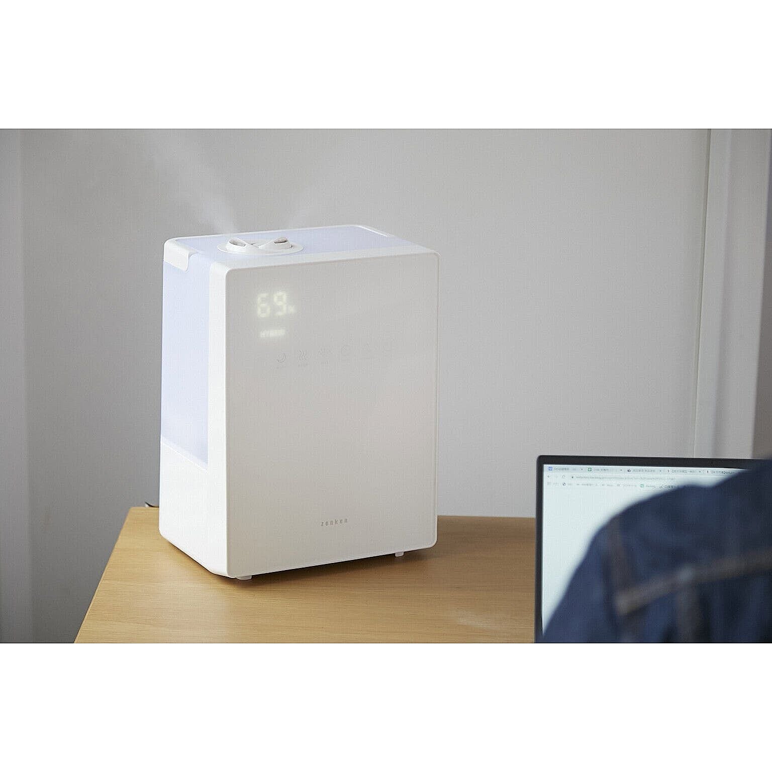 ゼンケン/ダブル抗菌 ハイブリッド加湿器 ナチュラルミスト