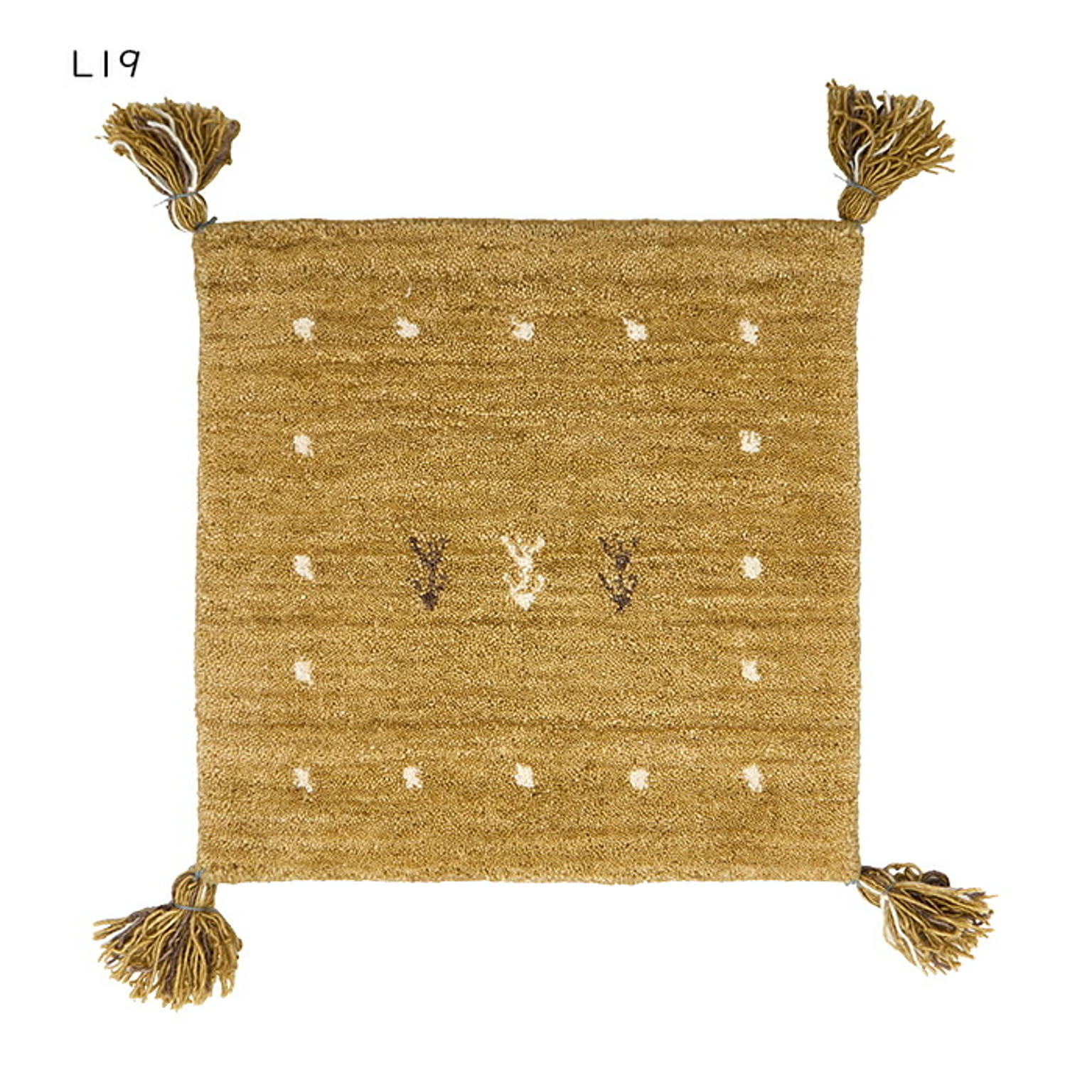 座布団 チェアパッド ギャッベ LORRI BUFF インド製 40x40cm 萩原