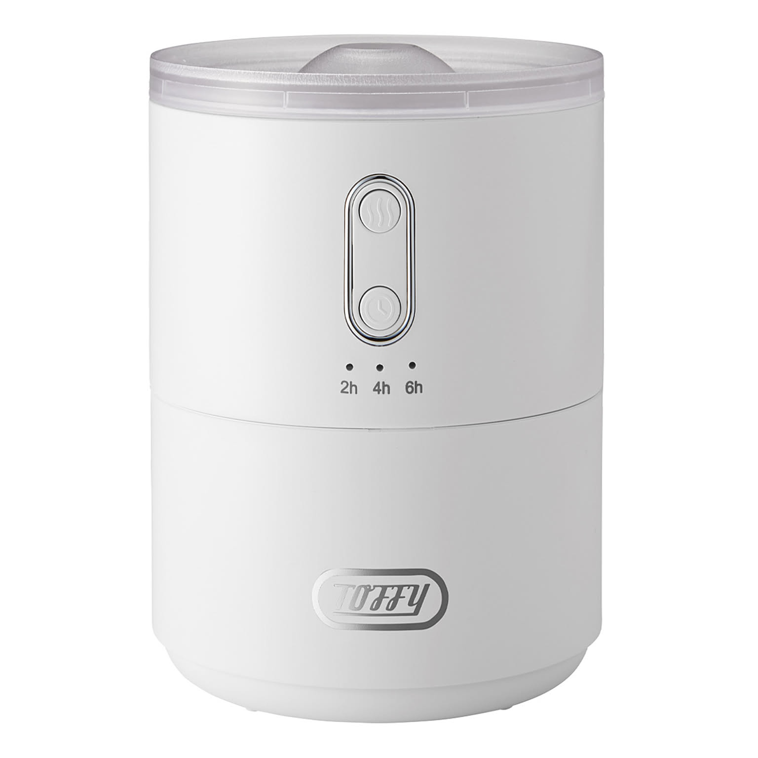 ラドンナ toffy ふわふわリング加湿器 450mL LEDライト タイマー付き ピュアホワイト