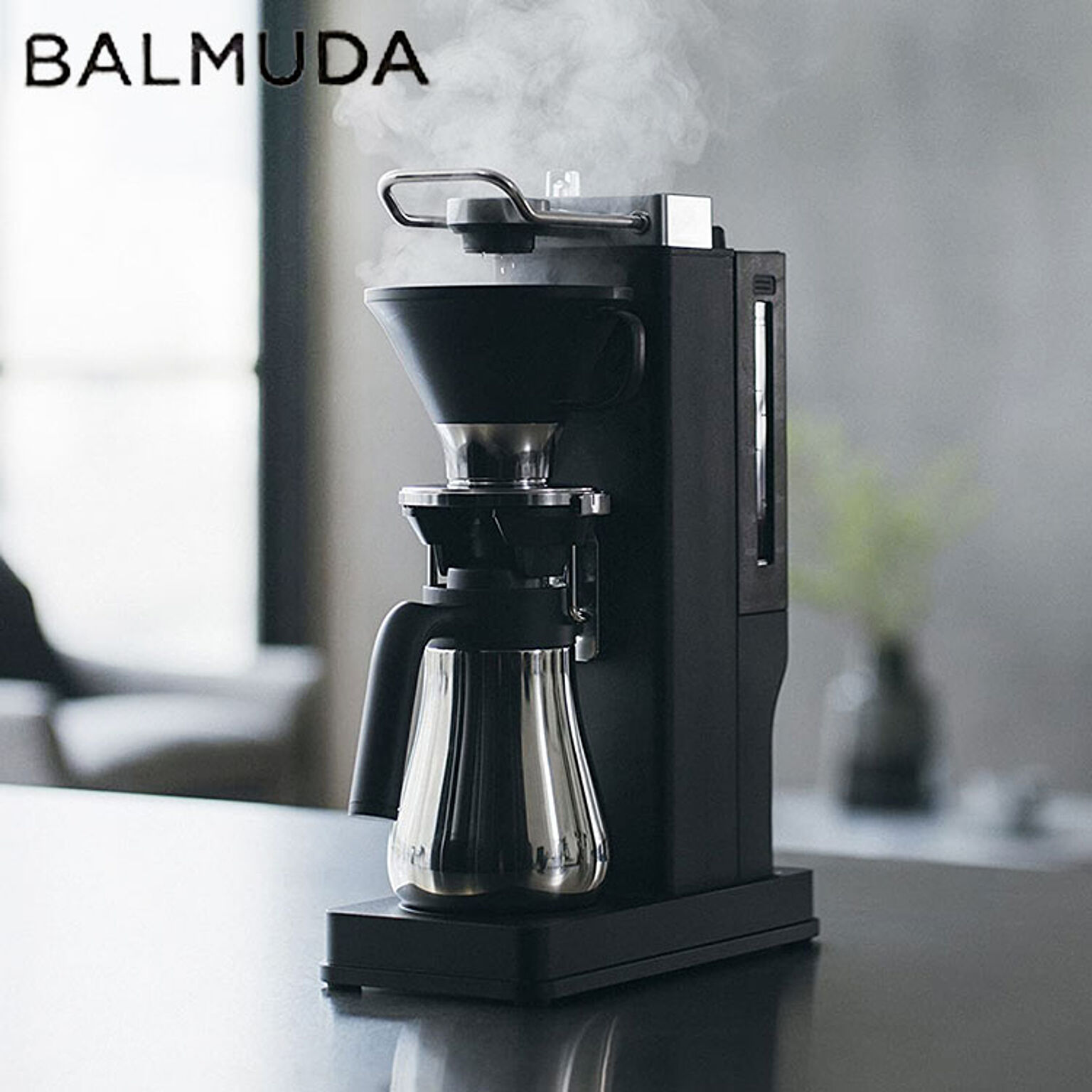 BALMUDA バルミューダ コーヒーメーカー ドリッパー ドリップコーヒー 保温 ステンレス コーヒーポット ブラック K06A-BK