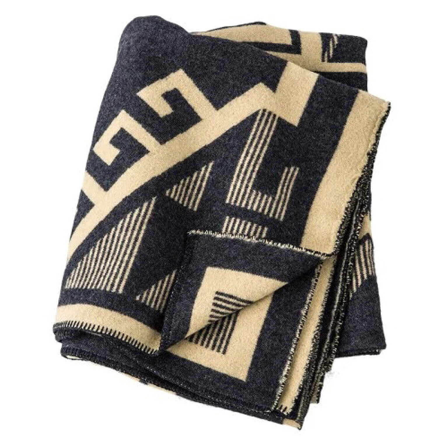 Wool Blanket / Jacquard CHARCOAL GRAY