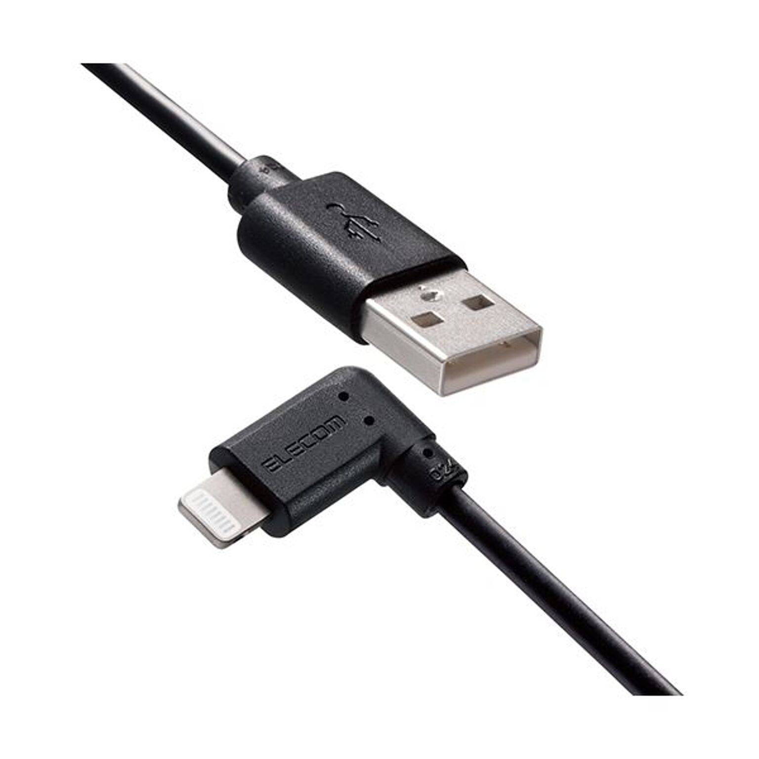 【5個セット】エレコム iPhoneケーブル iPadケーブル 抗菌 L型コネクタ USB-A 充電 データ転送 1.2m ブラック MPA-UALL12BKX5