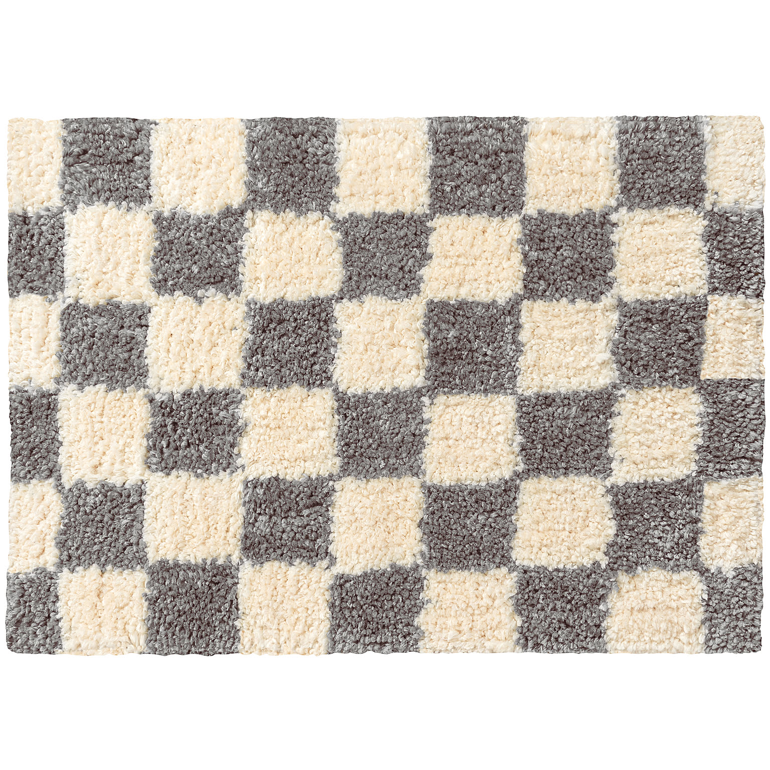 【BRID】Morocco CHECKER RUG 50×70　モロッコ チェッカー ラグ