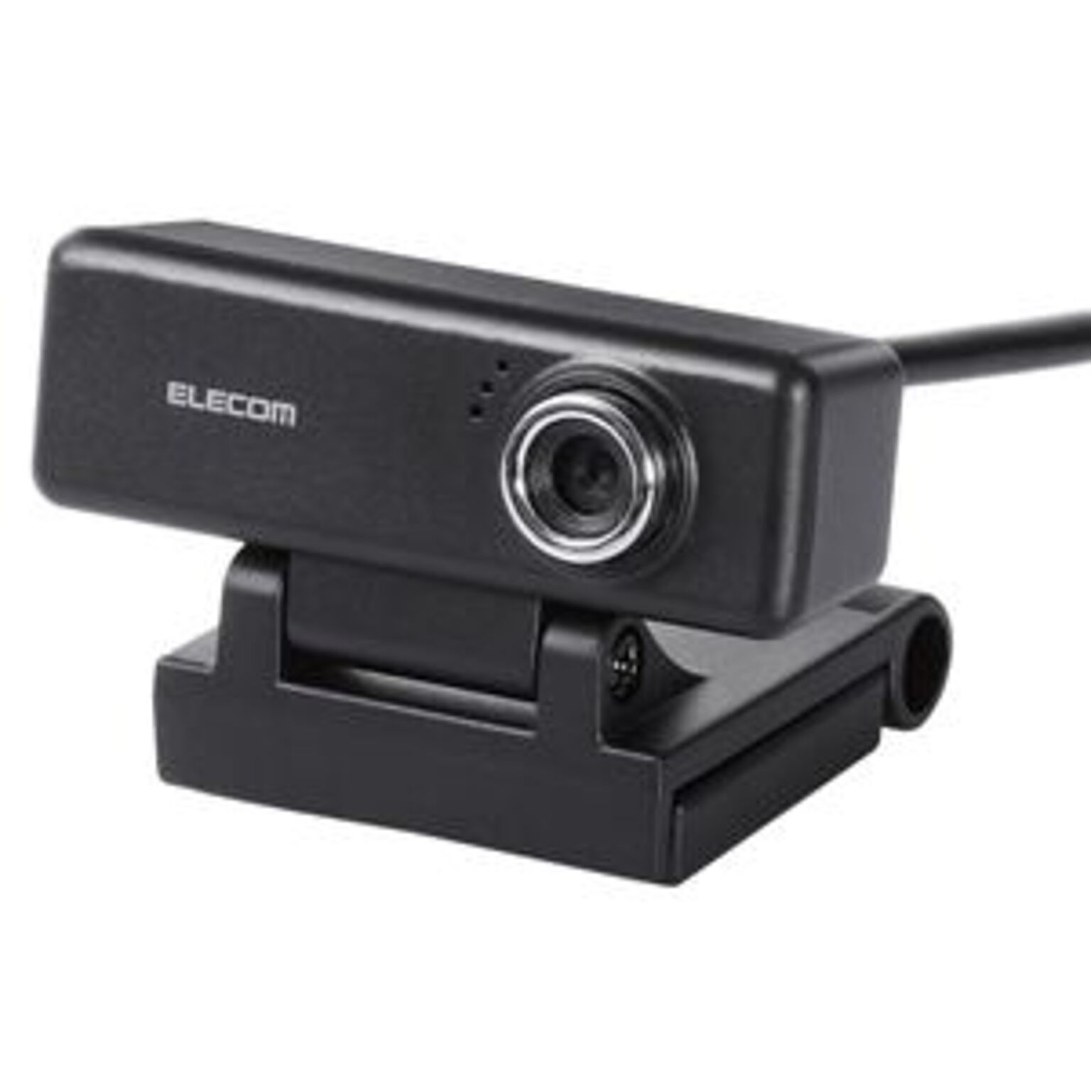 エレコム PC Webカメラ/200万画素/マイク内蔵/高精細ガラスレンズ/ブラック UCAM-C520FBBK