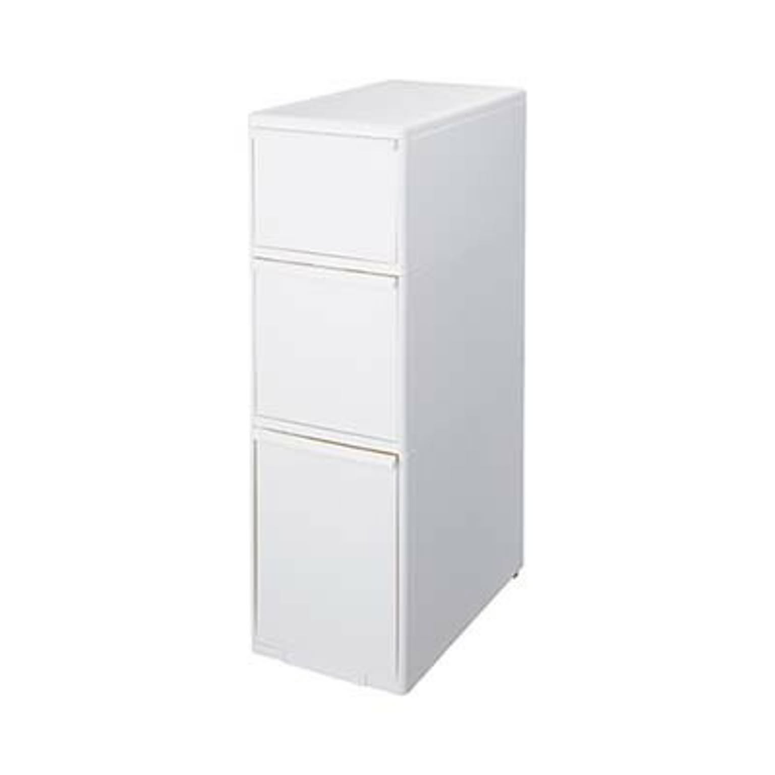 like-it ライクイット スリムストレージシリーズ ミディストッカー MS-111DL (幅25.5cm) 収納 引き出し 隙間収納 スリム 省スペース シンプル