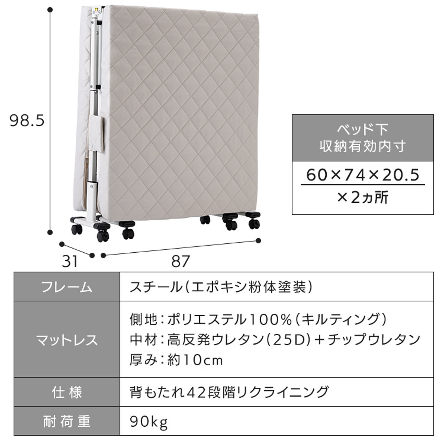 折りたたみベッド