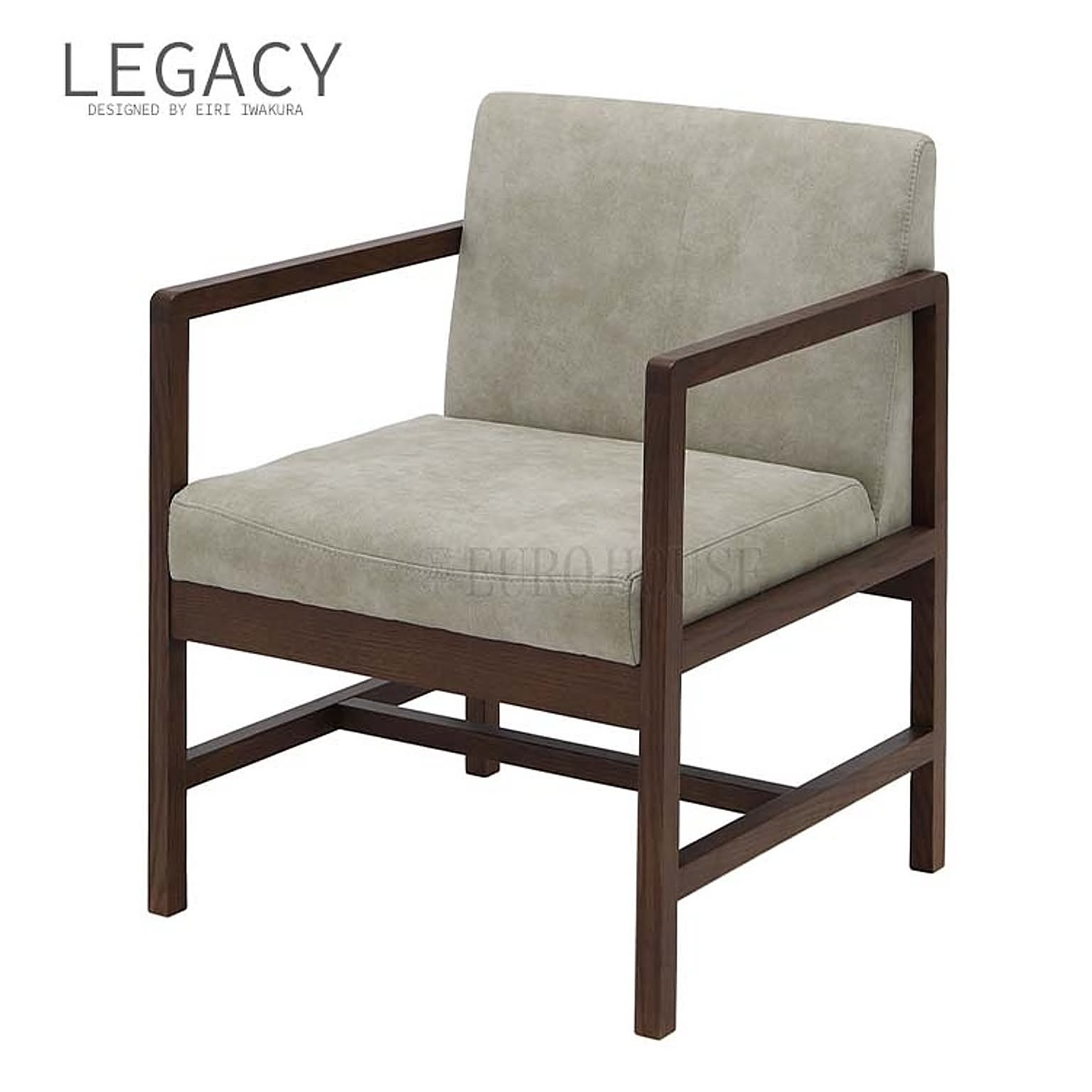 チェア レガシー IC-011 LEGACY DBR VGR リビング ダイニング ファブリックレザー 無垢 レッドオーク 集成材 ウレタン塗装 デザイナーズ 