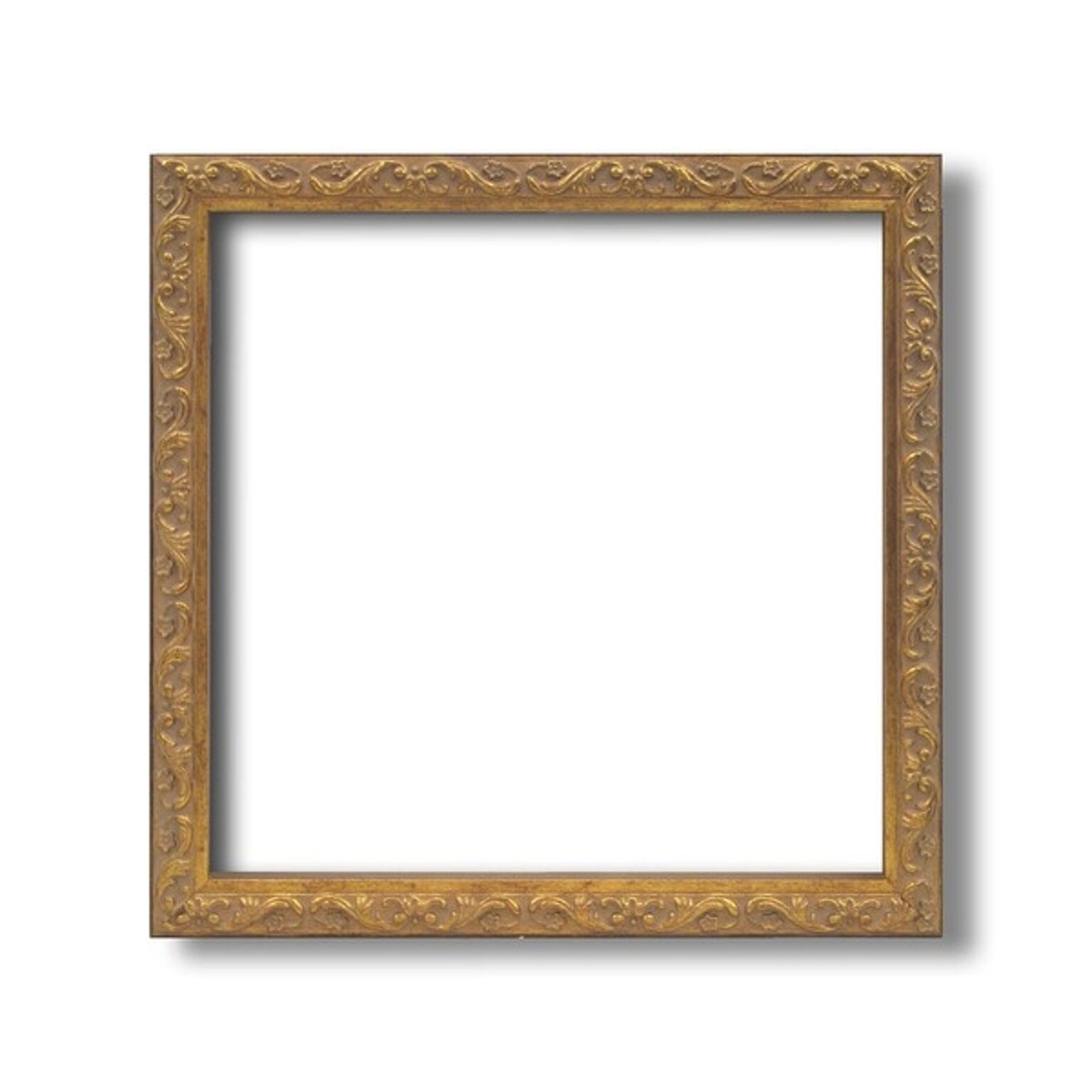 角額正方形額・深みのある額・壁掛けひも・アクリル付■8201 300角(300×300mm)「アンティークゴールド」
