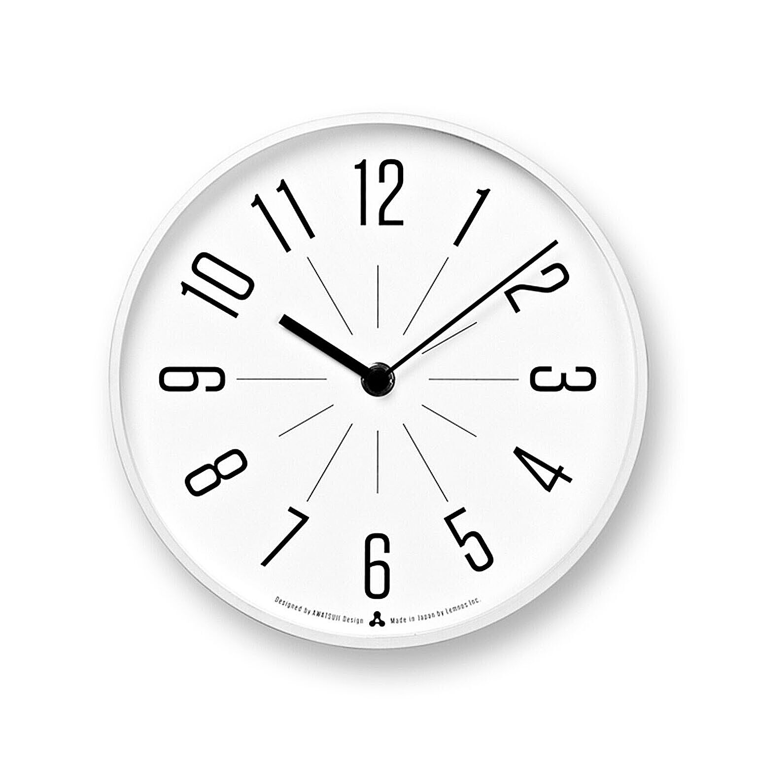 掛け時計 JIJI ジジ AWA13-03 置時計 モダン シンプル 北欧 時計 壁掛け時計 リビング 書斎 寝室 ホワイト ブラック シルバー ミニマル シック リビング ダイニング