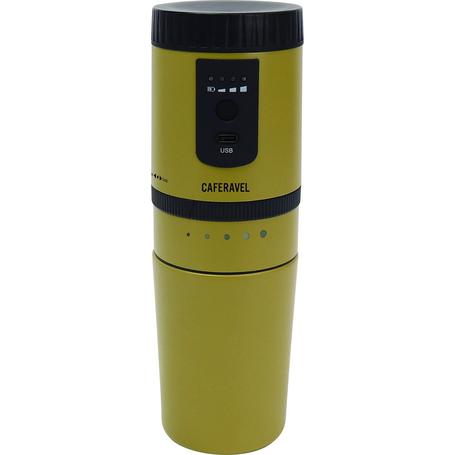 カフェ カフェラベル コーヒーミル コーヒーメーカー 一体型 電動式 USB充電 ダイヤル調節 オールインワン ドリップコーヒー 持ち運び 水筒 マイボトル ステンレス 保温 保冷 アウトドア オフィ