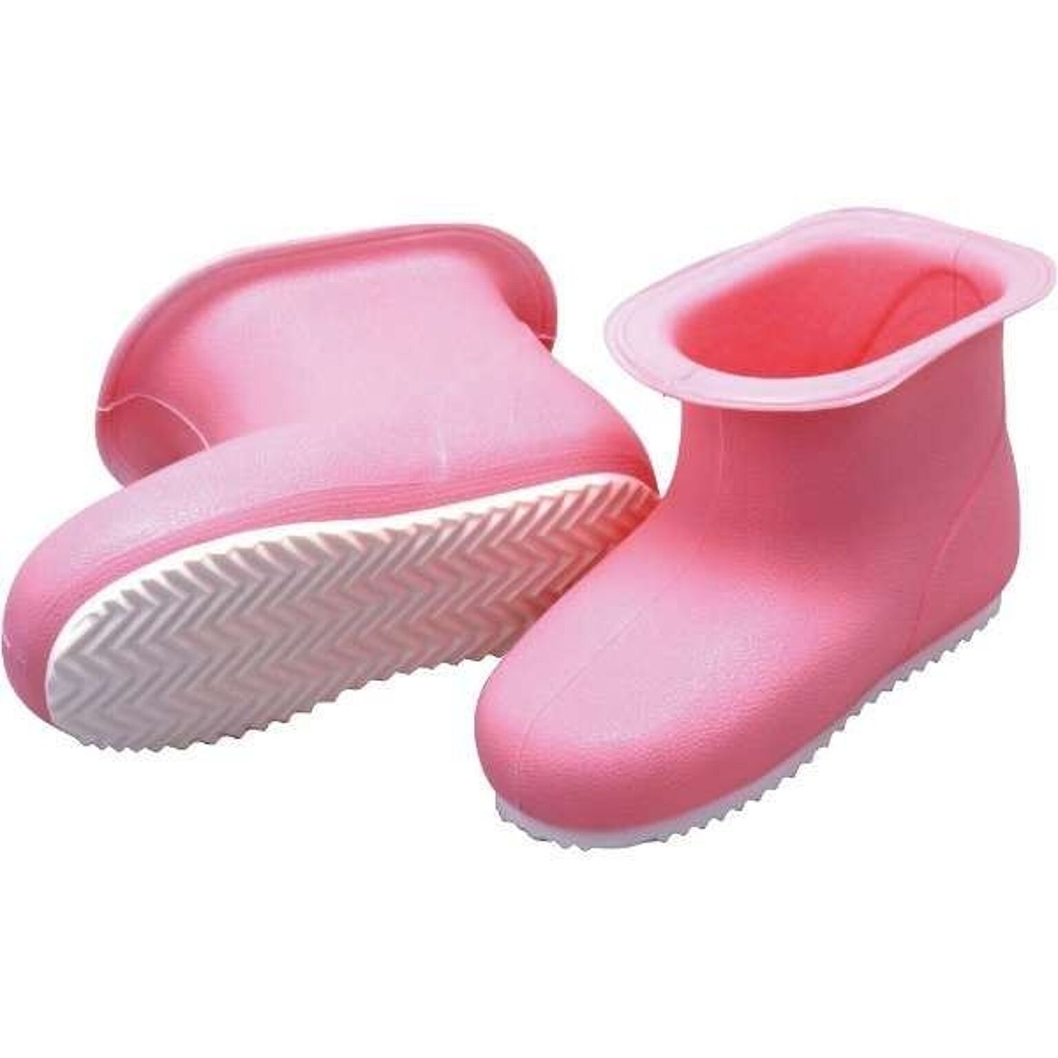 バスブーツ/お風呂スリッパ ピンク 3個セット 約長さ26×高さ14cm クッション性 カレンナブーツ 〔掃除用品〕
